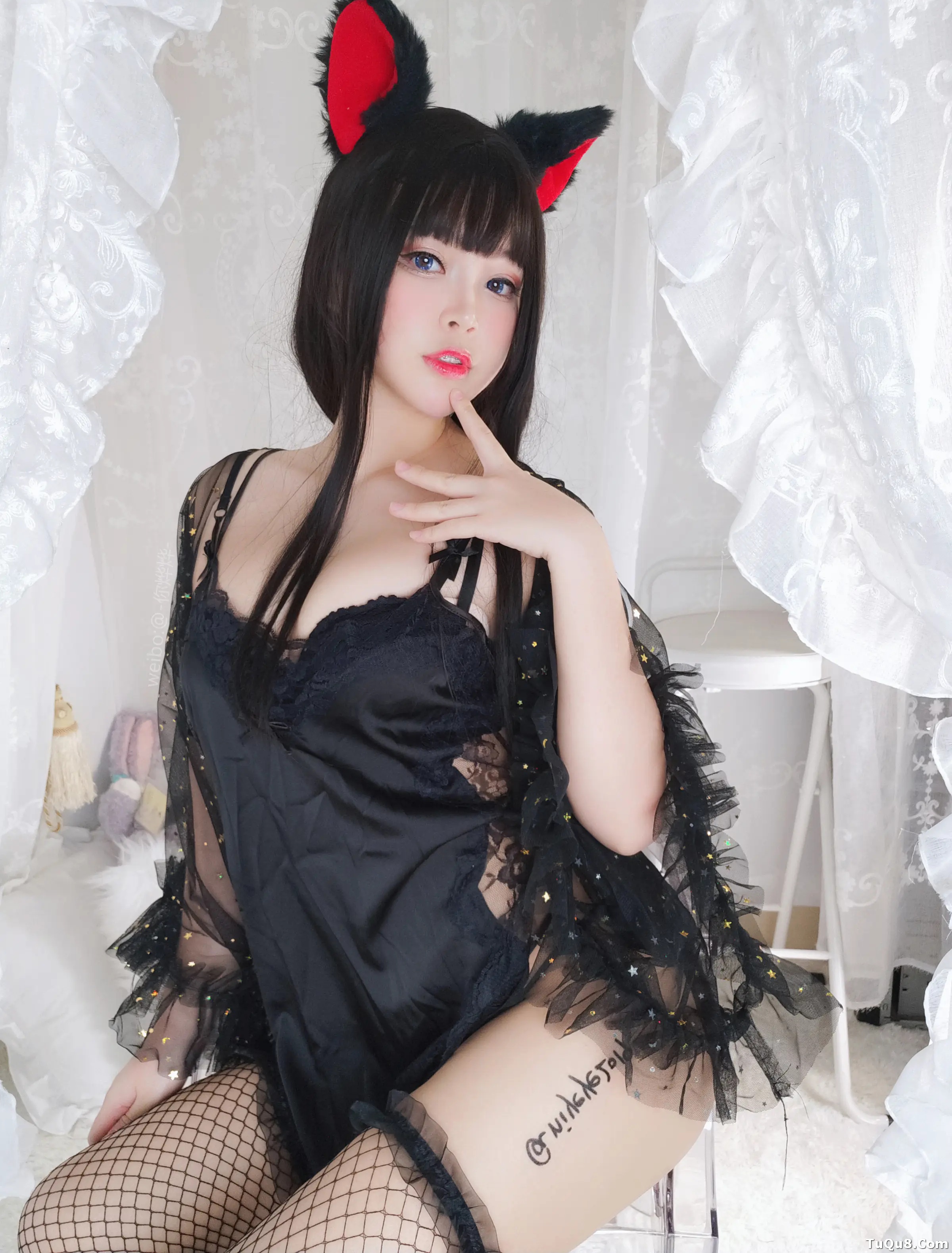 萌系小姐姐_白烨烨_No.053 &ndash; 黑系猫咪少女 主题写真 [62P]Xiuren秀人写真高清美女套图写真下载-看套图看套图