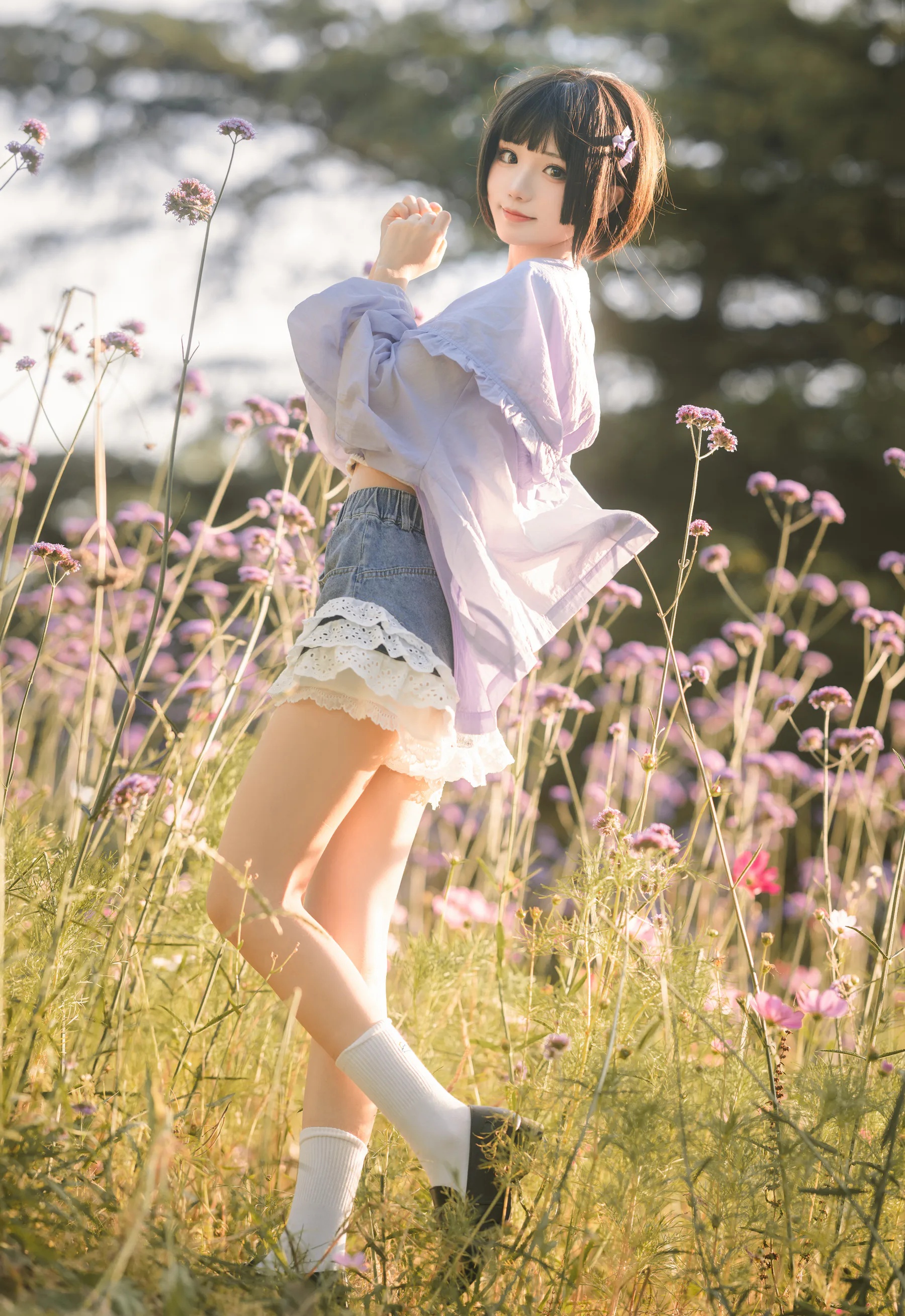 动漫博主_花柒hana_No.029 &ndash; 马鞭草 主题写真 [15P]-看套图
