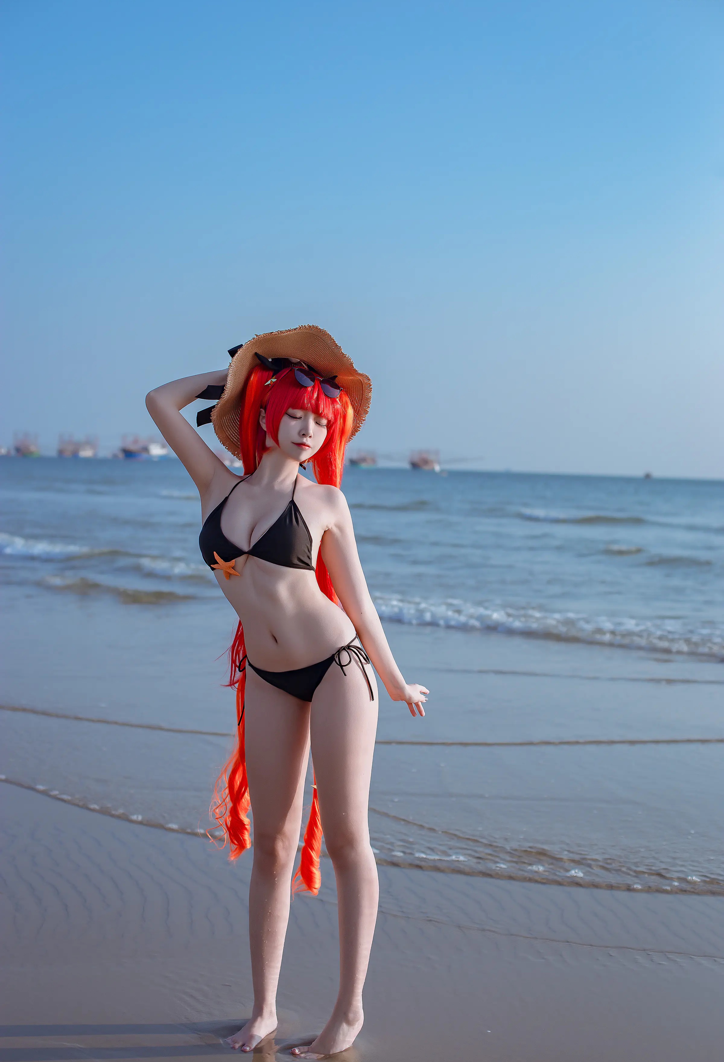 Coser美女_二佐nisa_No.114 &ndash; 碧蓝航线 火奴鲁鲁泳装 主题写真 [20P]Xiuren秀人写真高清美女套图写真下载-看套图看套图