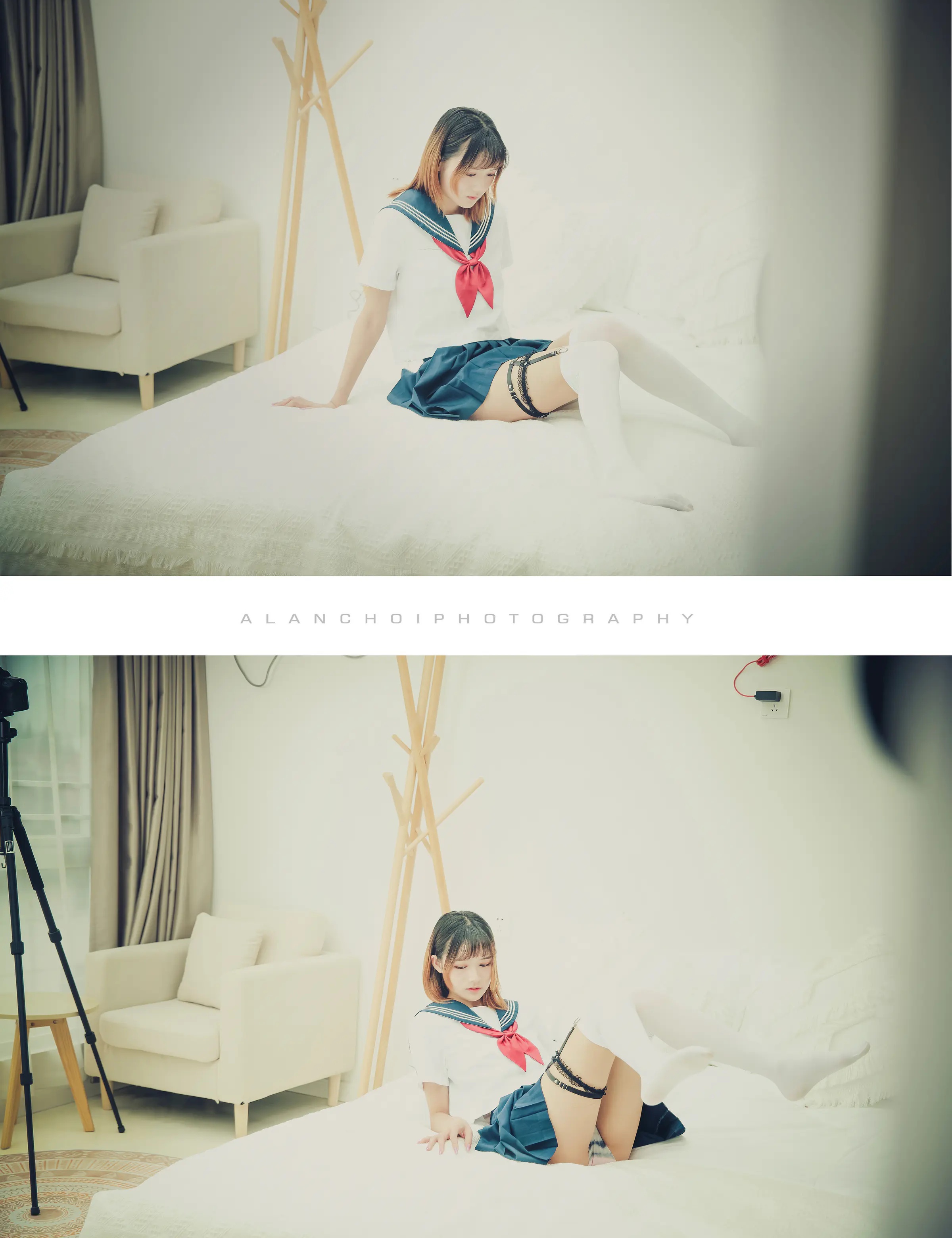 颜值博主_兔子Zzz不吃胡萝卜_No.130 &ndash; JK纯欲-愛倫出品 [12P]-看套图