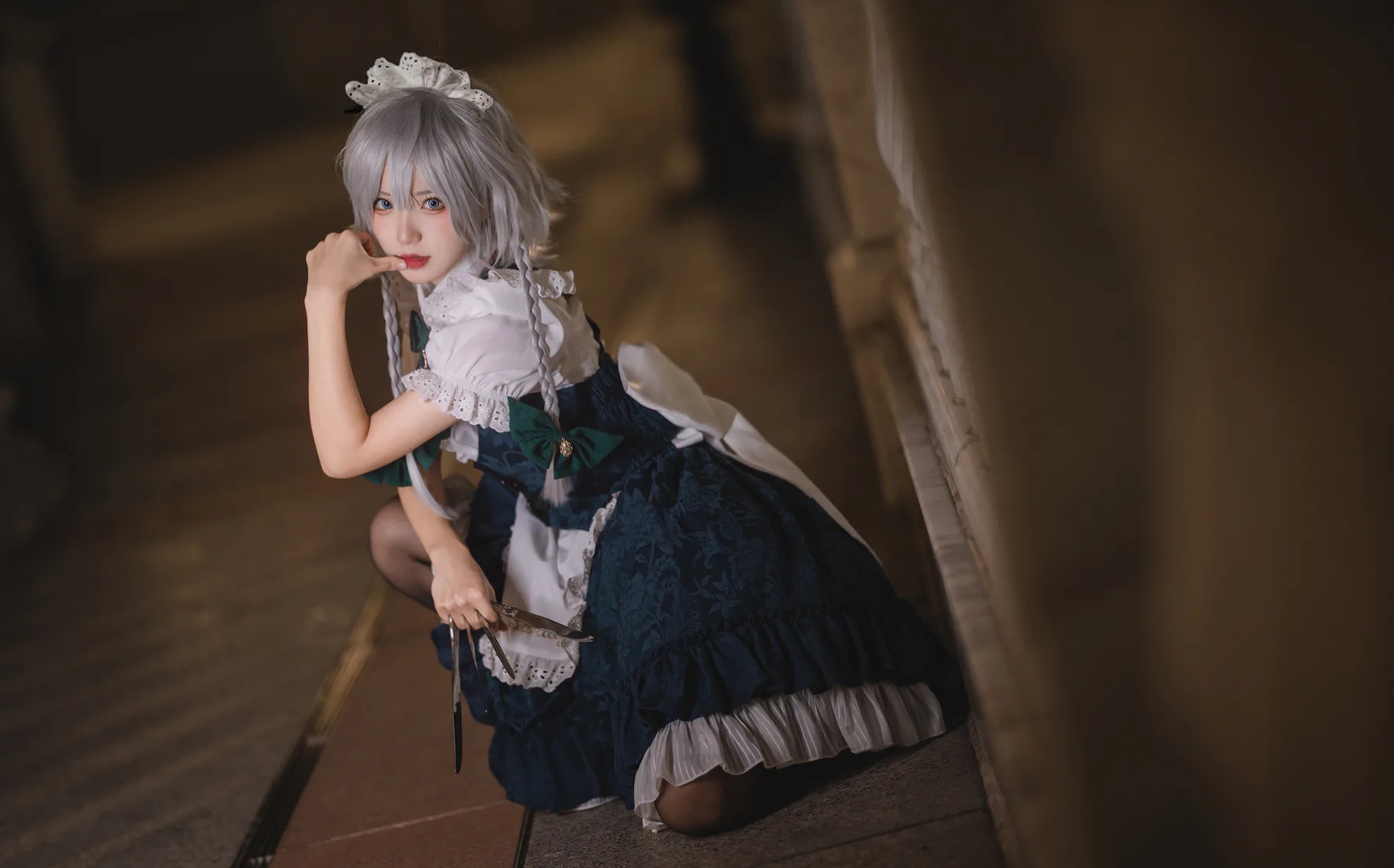 动漫博主_花柒hana_No.025 &ndash; 星雨咲夜女仆 主题写真 [9P]Xiuren秀人写真高清美女套图写真下载-看套图看套图