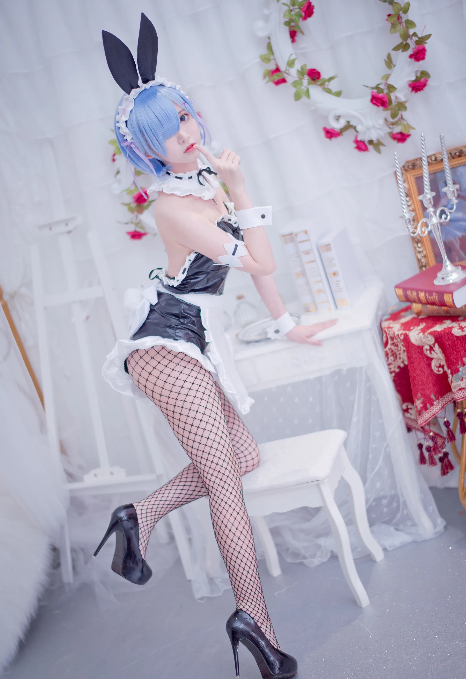 动漫博主_鳗鱼霏儿_No.016 蕾姆 主题写真 [14P]Xiuren秀人写真高清美女套图写真下载-看套图看套图