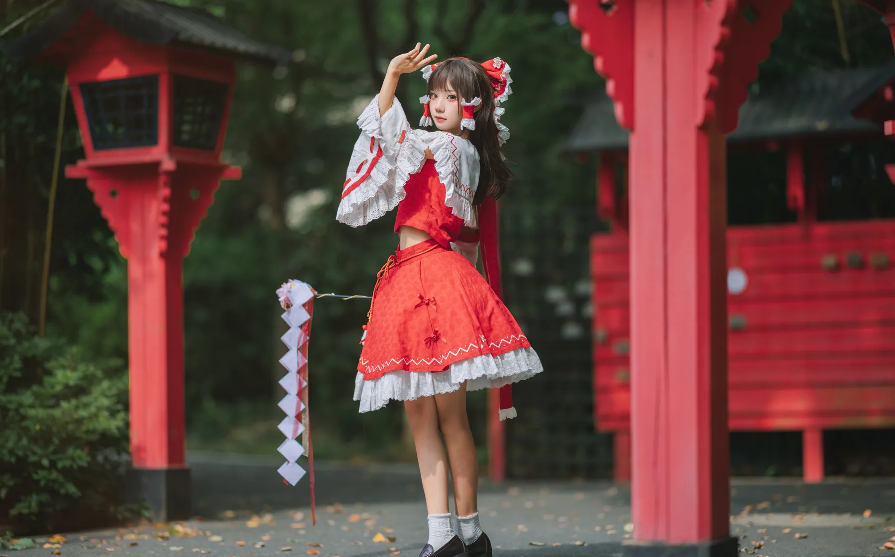 图片[5]-动漫博主_花柒hana_No.030 &ndash; 森森仙短款灵梦 主题写真 [15P]-Coser网络美女论坛-免费套图-看套图