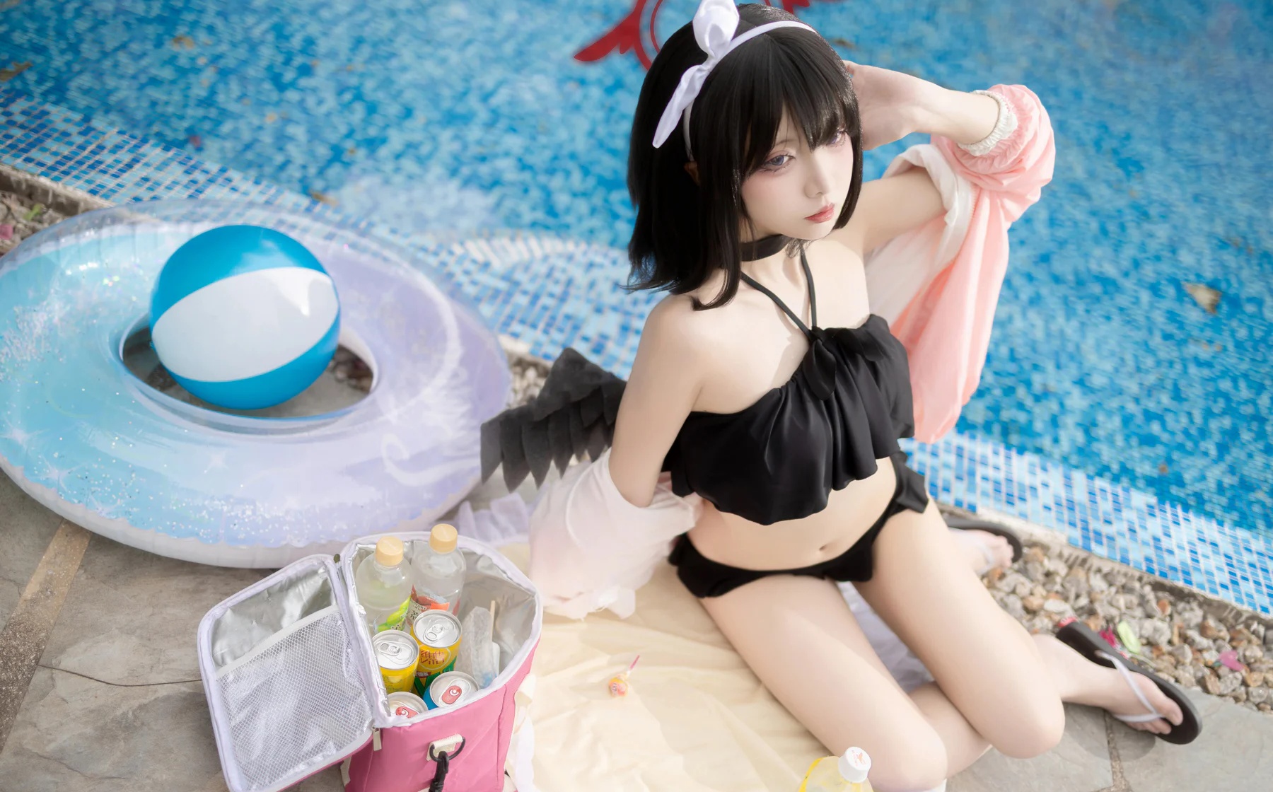 动漫博主_纸悦Etsu_ko_No.040 &ndash; 蔚蓝档案 静山真白泳装 [28P]Xiuren秀人写真高清美女套图写真下载-看套图看套图
