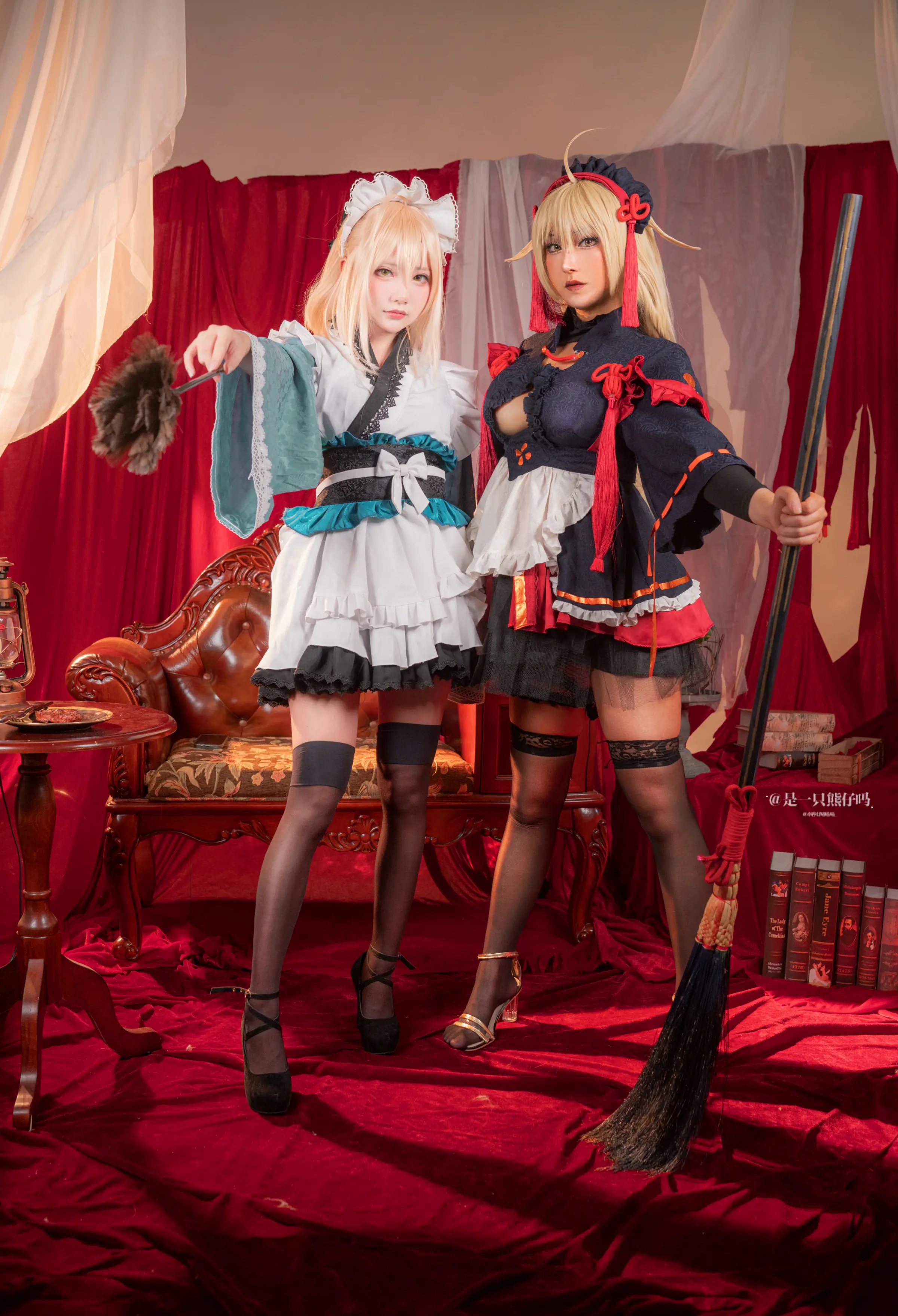 Coser美女_小容仔咕咕咕w_No.026 &ndash; FGO 冲田总司 魔神冲田 双人捆绑 [54P]Xiuren秀人写真高清美女套图写真下载-看套图看套图