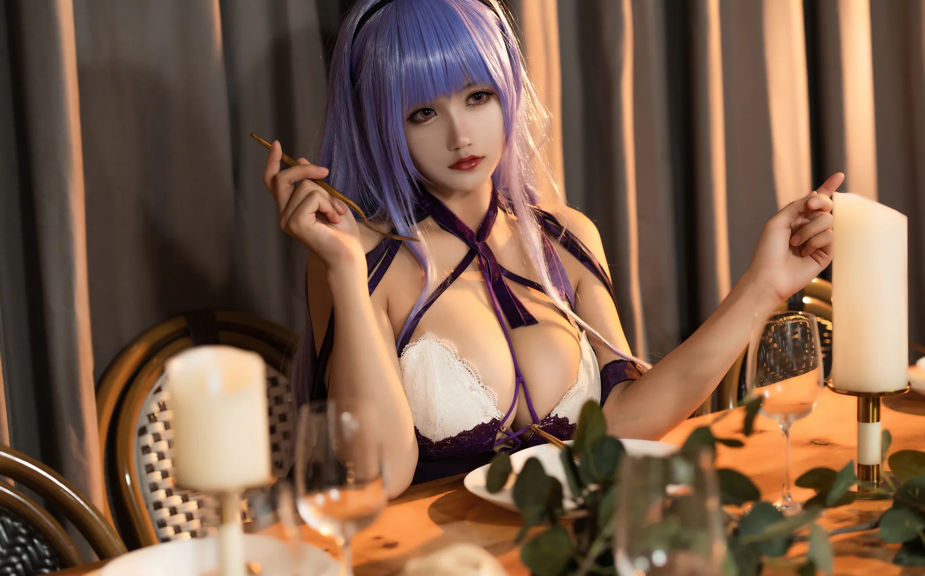 二次元博主_小仓千代w_No.028 黛朵礼服 主题写真 [19P]-看套图