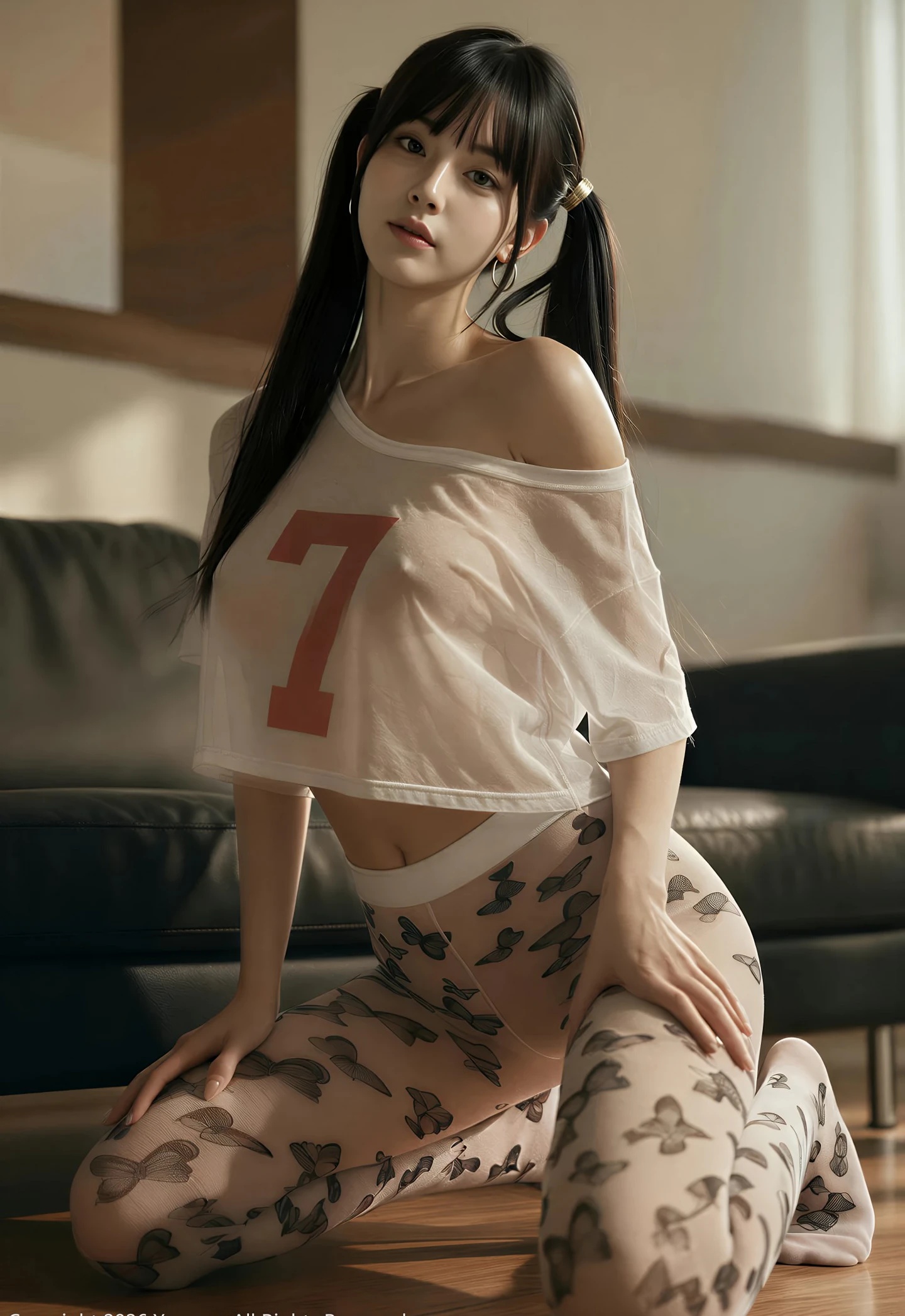 AIG美女_No.573_柚柚sasa_白色薄T 主题写真 [71+1P]Xiuren秀人写真高清美女套图写真下载-看套图看套图