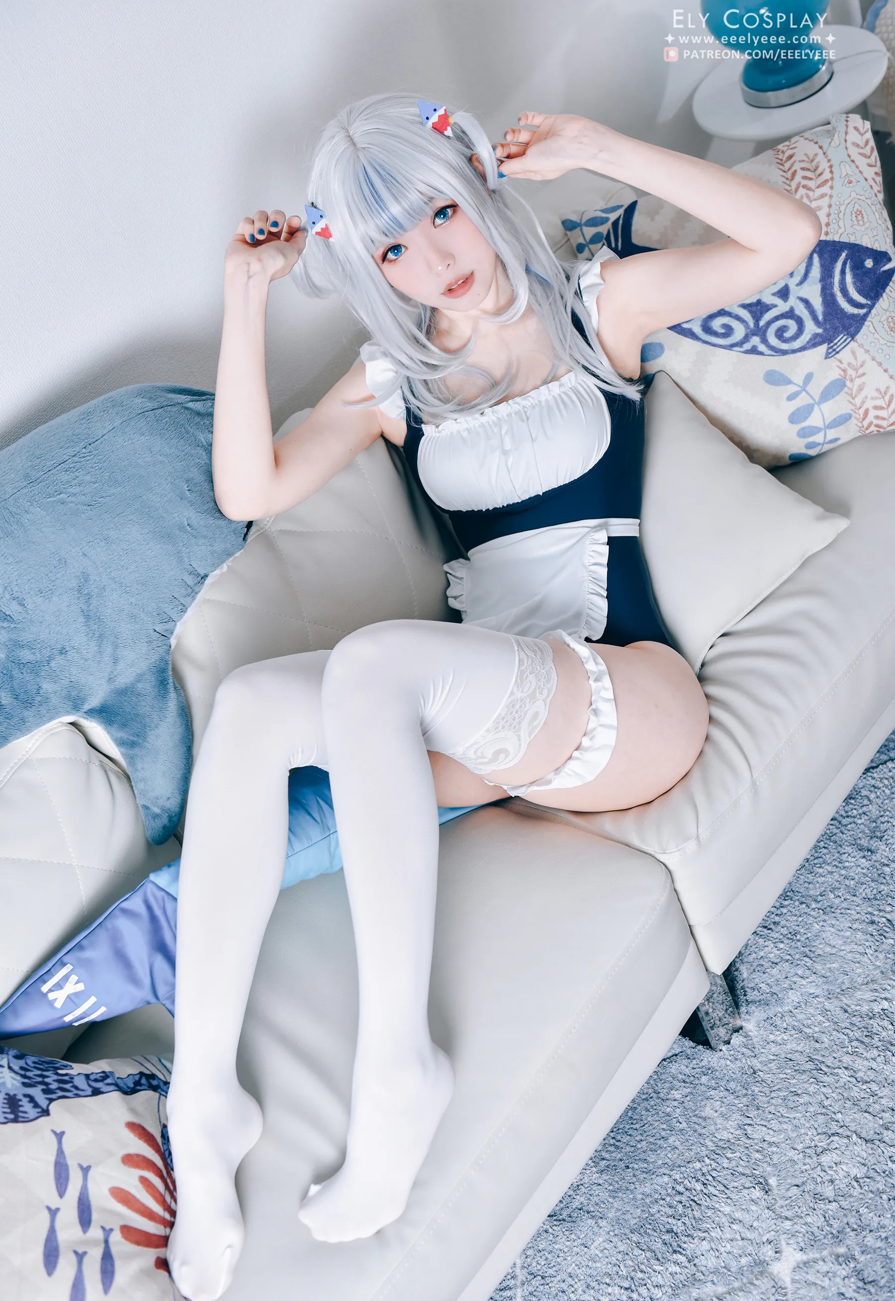 Coser妹子_ElyEE子_No.071 噶呜&middot;古拉(小鲨鲨) 泳装 主题写真 [19P]Xiuren秀人写真高清美女套图写真下载-看套图看套图