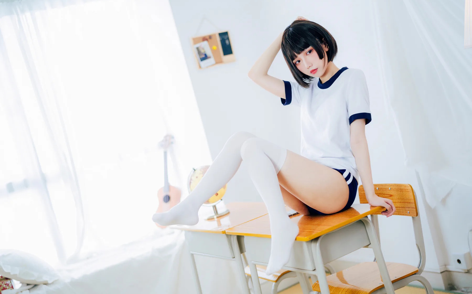 Coser美女_果咩酱w_No.008 &ndash; 体操服 主题写真 [19P]Xiuren秀人写真高清美女套图写真下载-看套图看套图