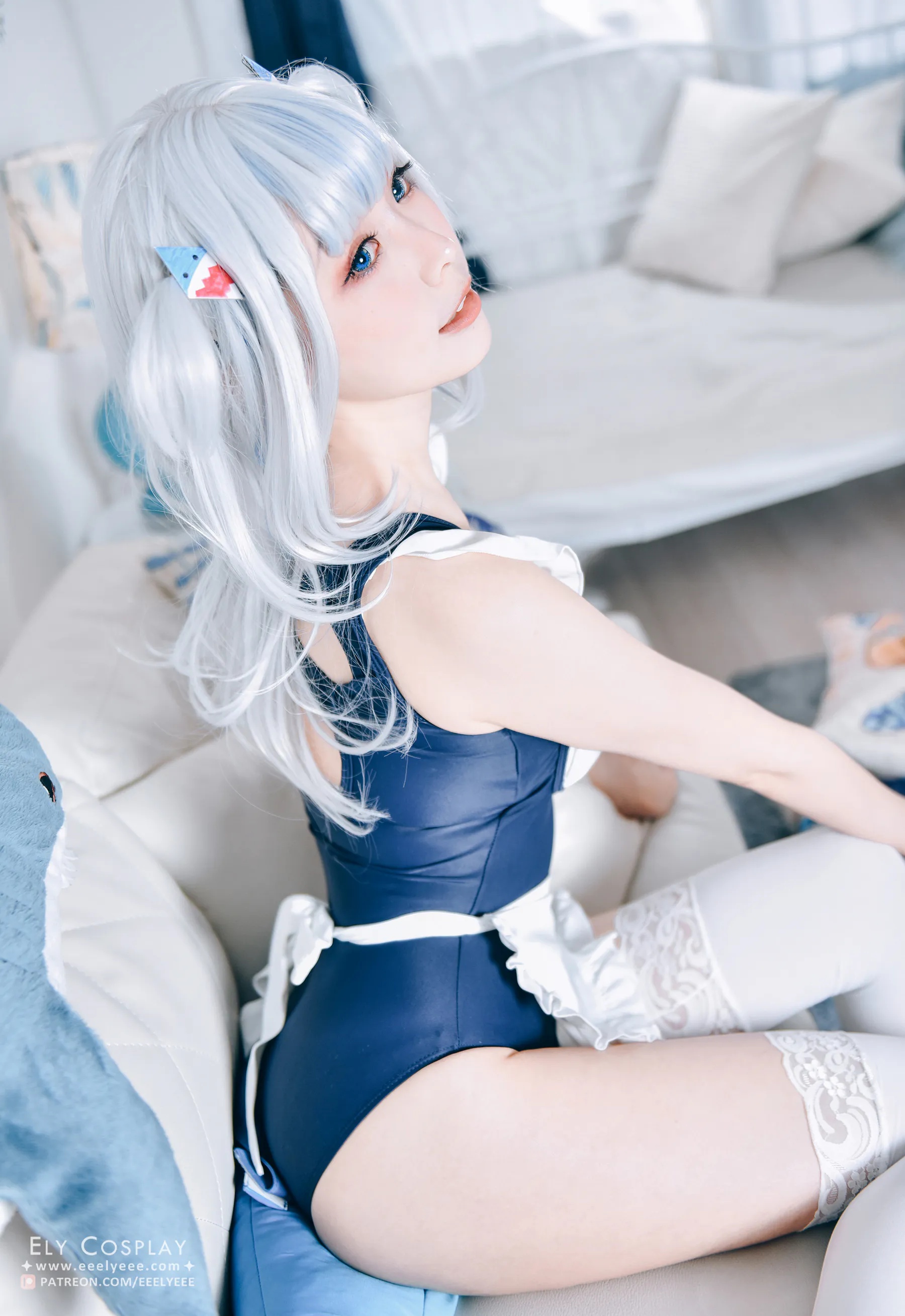 Coser妹子_ElyEE子_No.071 噶呜&middot;古拉(小鲨鲨) 泳装 主题写真 [19P]Xiuren秀人写真高清美女套图写真下载-看套图看套图