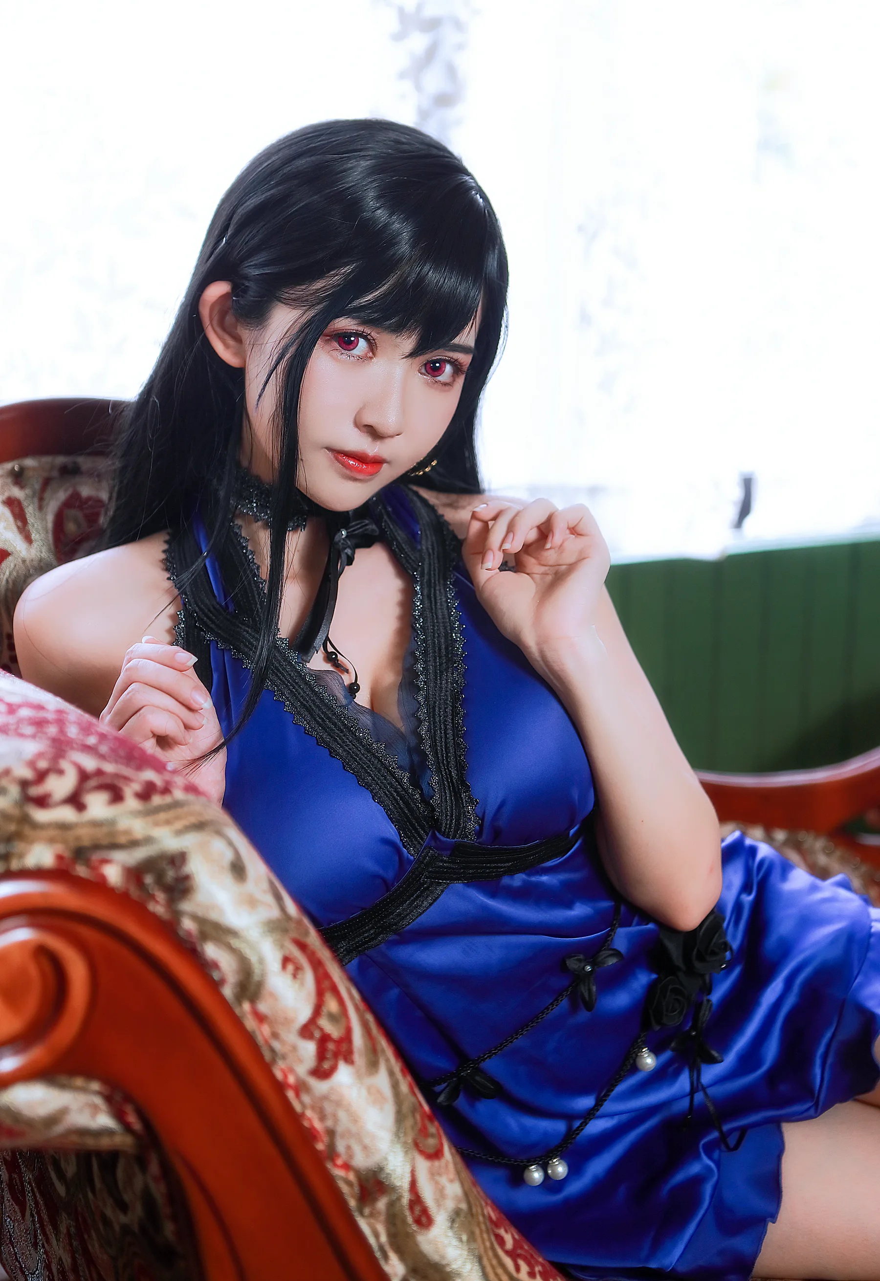 动漫博主_鳗鱼霏儿_No.088 蒂法礼服 主题写真 [21P]Xiuren秀人写真高清美女套图写真下载-看套图看套图