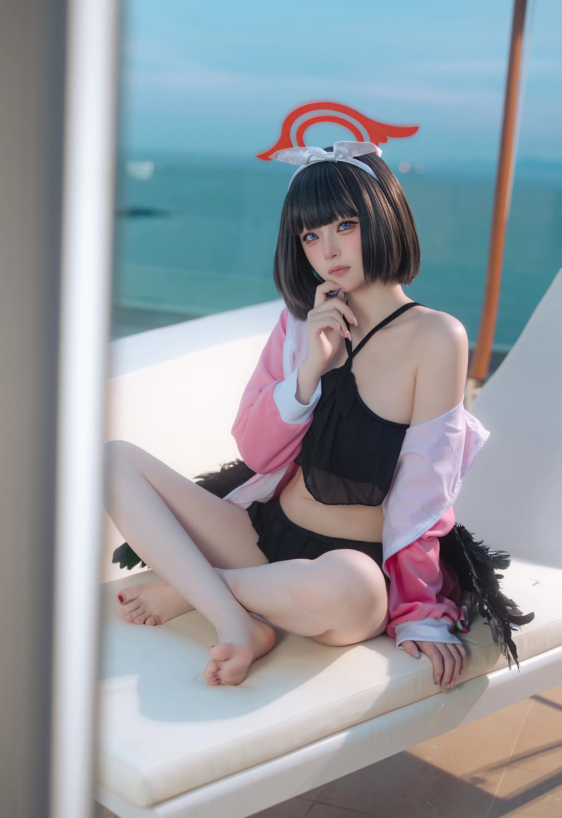 动漫博主_屿鱼Yukako_No.081 &ndash; 蔚蓝档案 静山真白泳装 [30P]-看套图