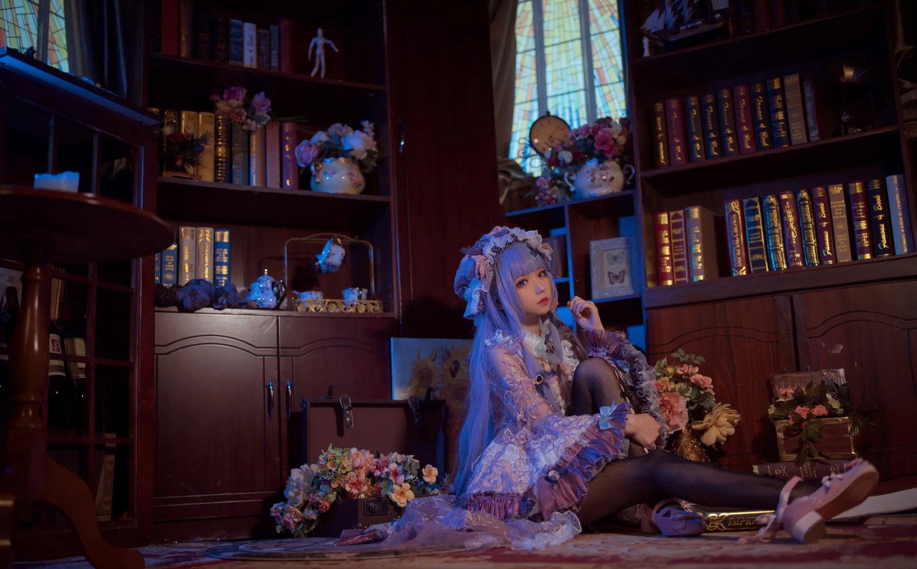 动漫博主_花柒hana_No.010 &ndash; 帕秋莉睡衣 主题写真 [13P]Xiuren秀人写真高清美女套图写真下载-看套图看套图