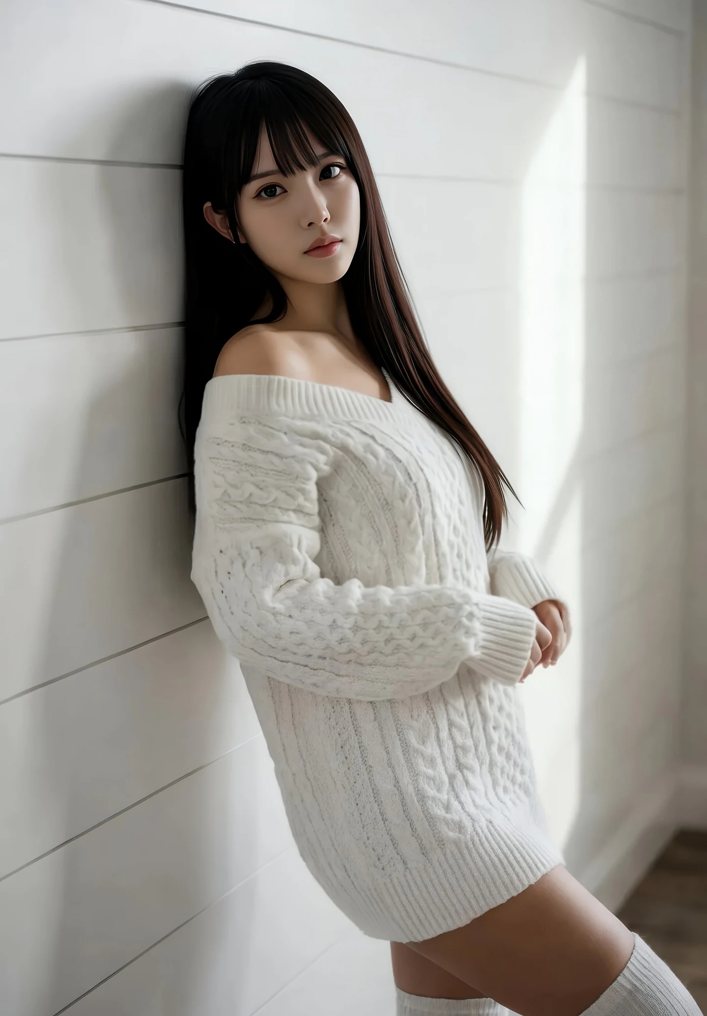 AIG美女_No.535_芭喜mila_白色毛衣 主题写真 [69+1P]-看套图