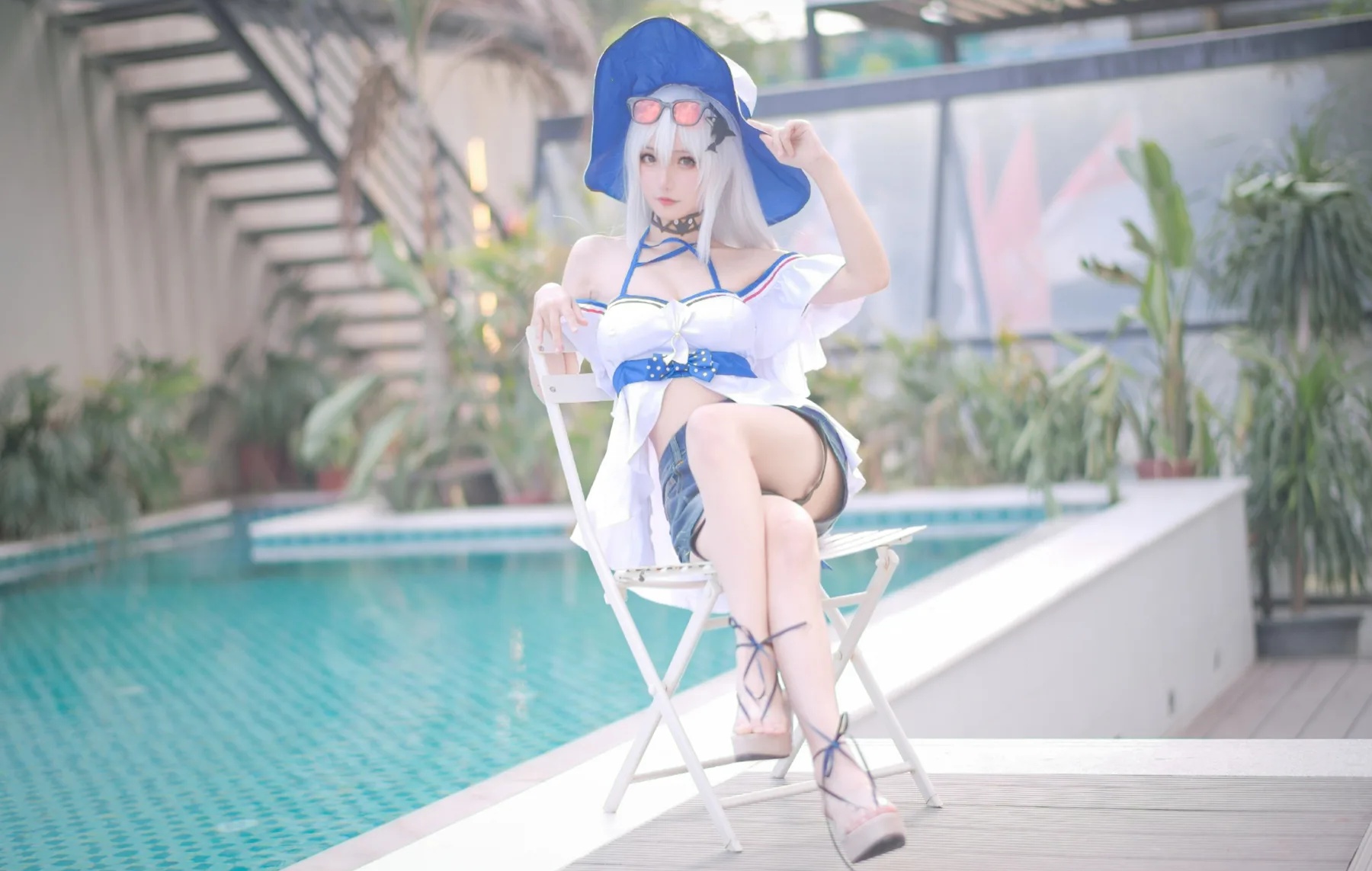 动漫博主_花柒hana_No.023 &ndash; 斯卡蒂泳装 主题写真 [17P]Xiuren秀人写真高清美女套图写真下载-看套图看套图