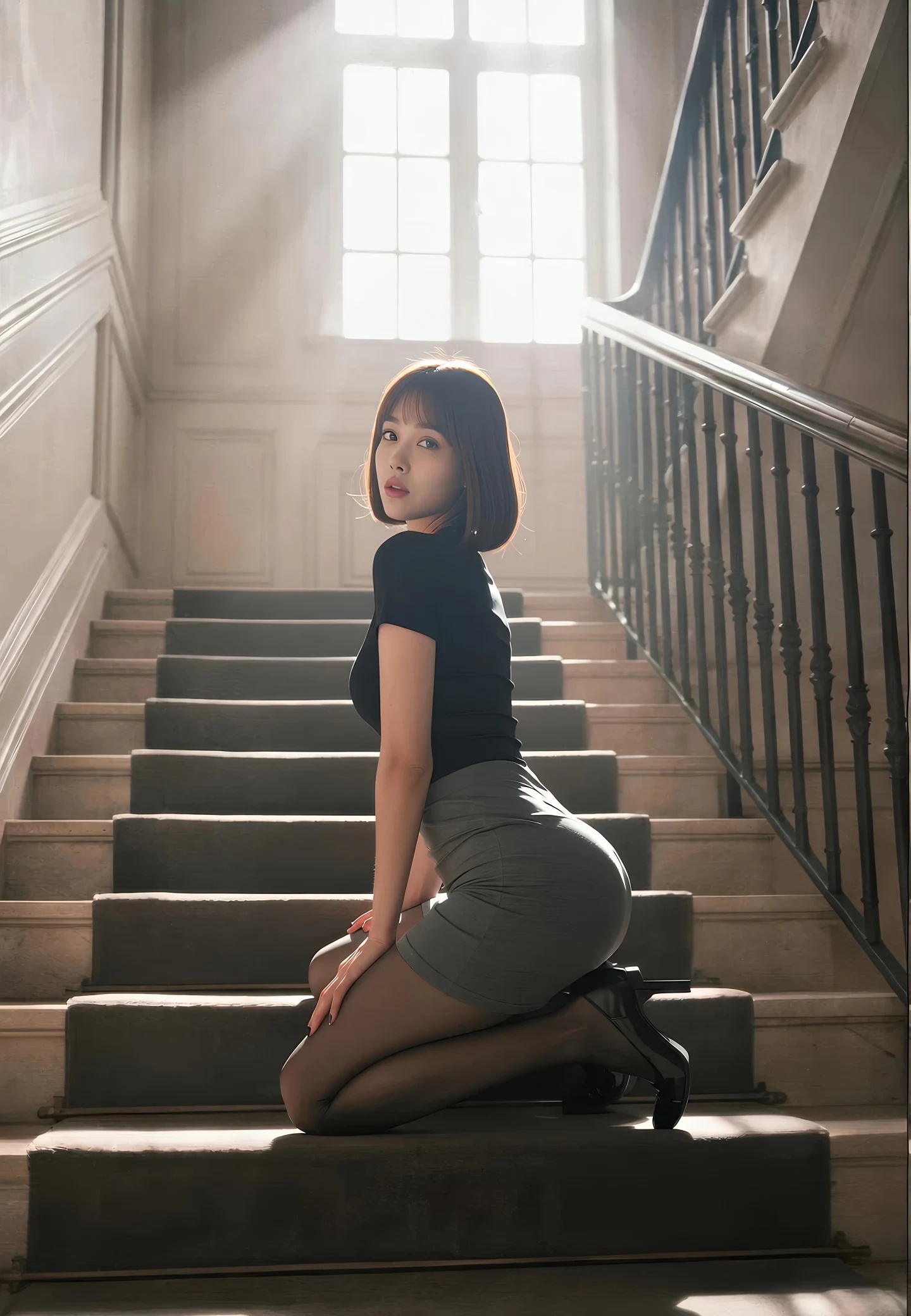 AIG美女_No.536_小乔不乔_短裙黑丝 主题写真 [75+1P]-看套图