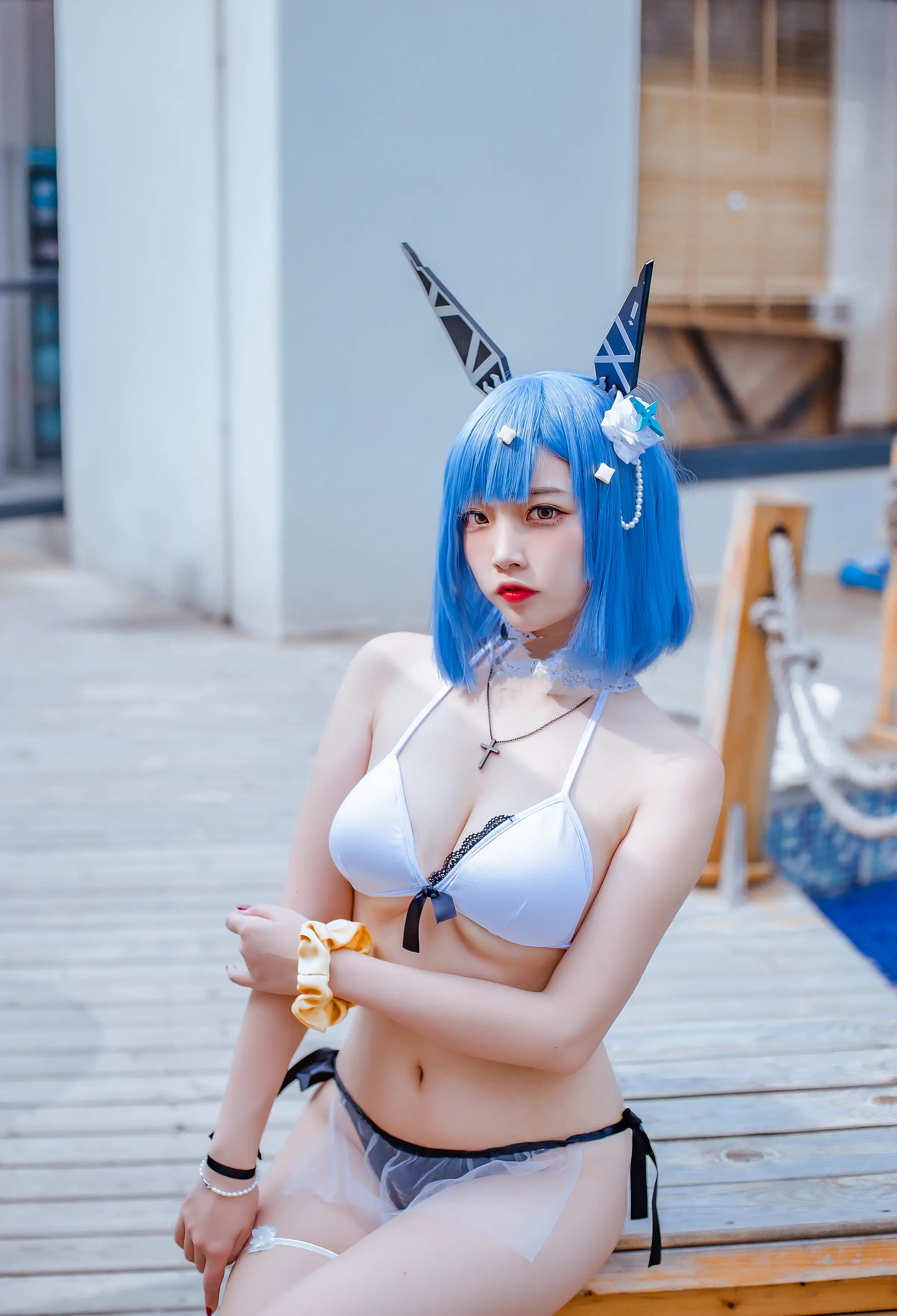 Coser美女_二佐nisa_No.115 &ndash; 碧蓝航线 加斯科涅 主题写真 [20P]Xiuren秀人写真高清美女套图写真下载-看套图看套图