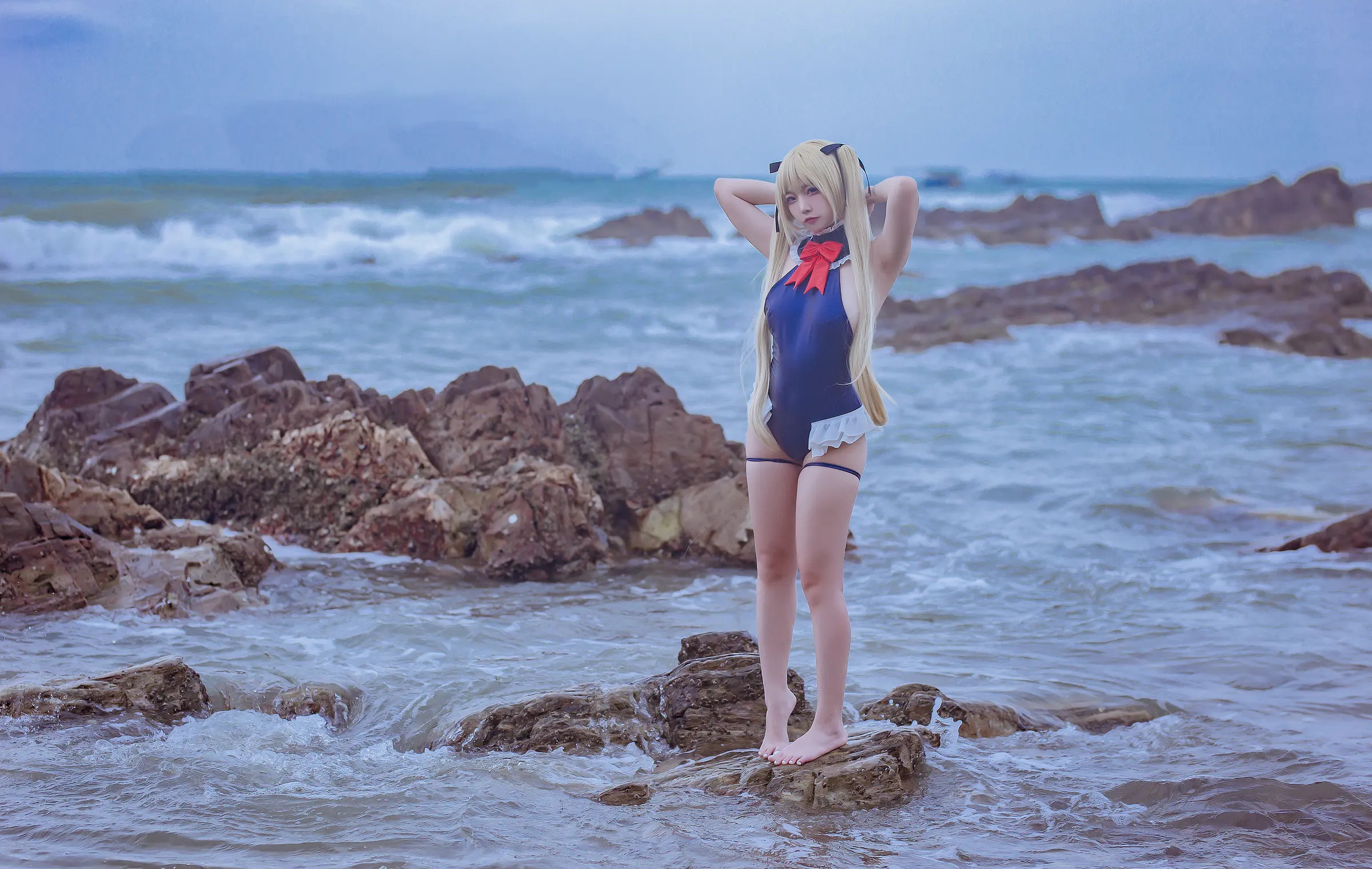 Coser美女_二佐nisa_No.118 &ndash; 碧蓝航线 玛丽罗斯泳装 主题写真 [13P]Xiuren秀人写真高清美女套图写真下载-看套图看套图