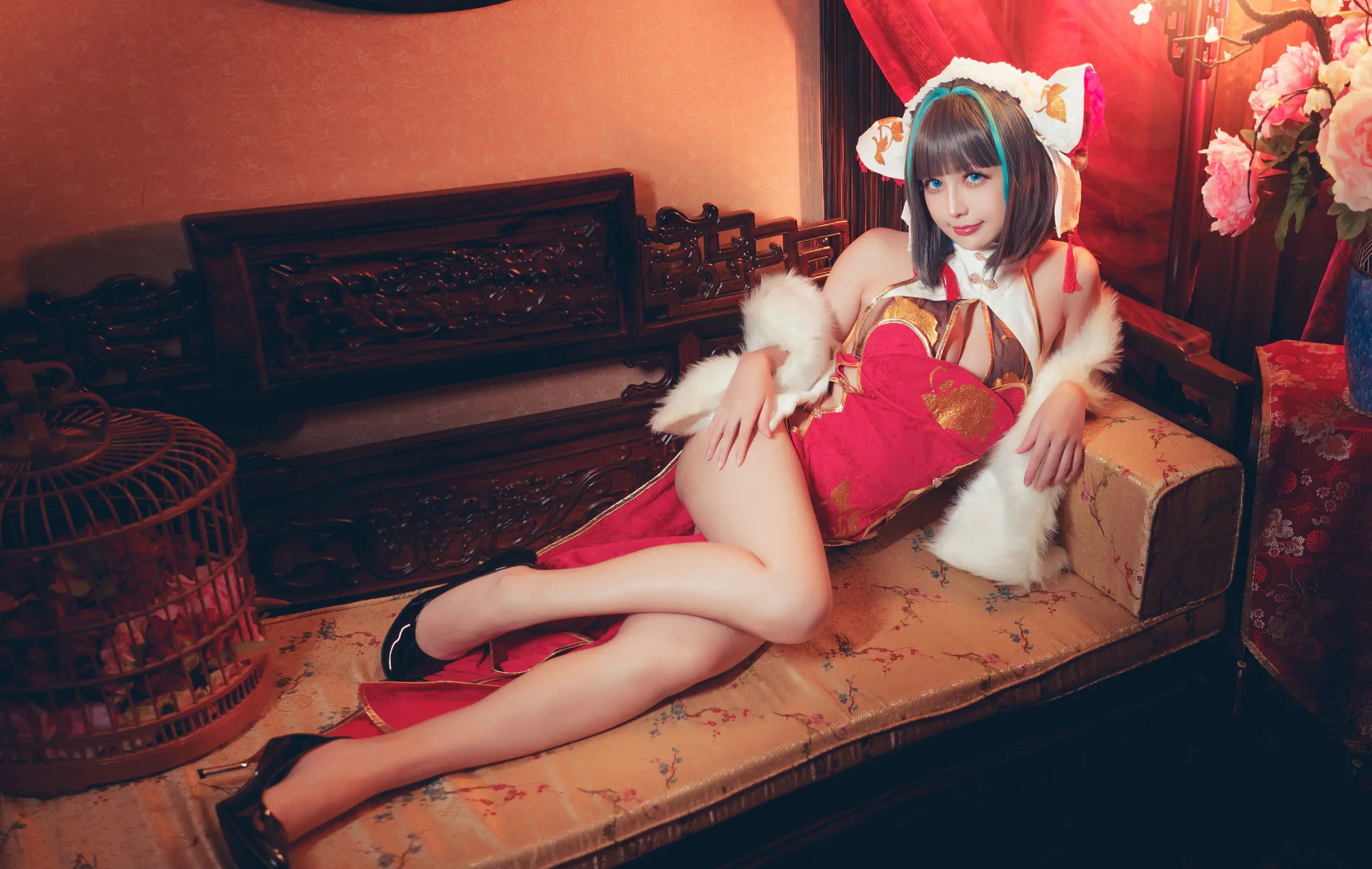 台湾Coser美女_沖田凜花Rinka_No.052 &ndash; Cheshire [15P]Xiuren秀人写真高清美女套图写真下载-看套图看套图