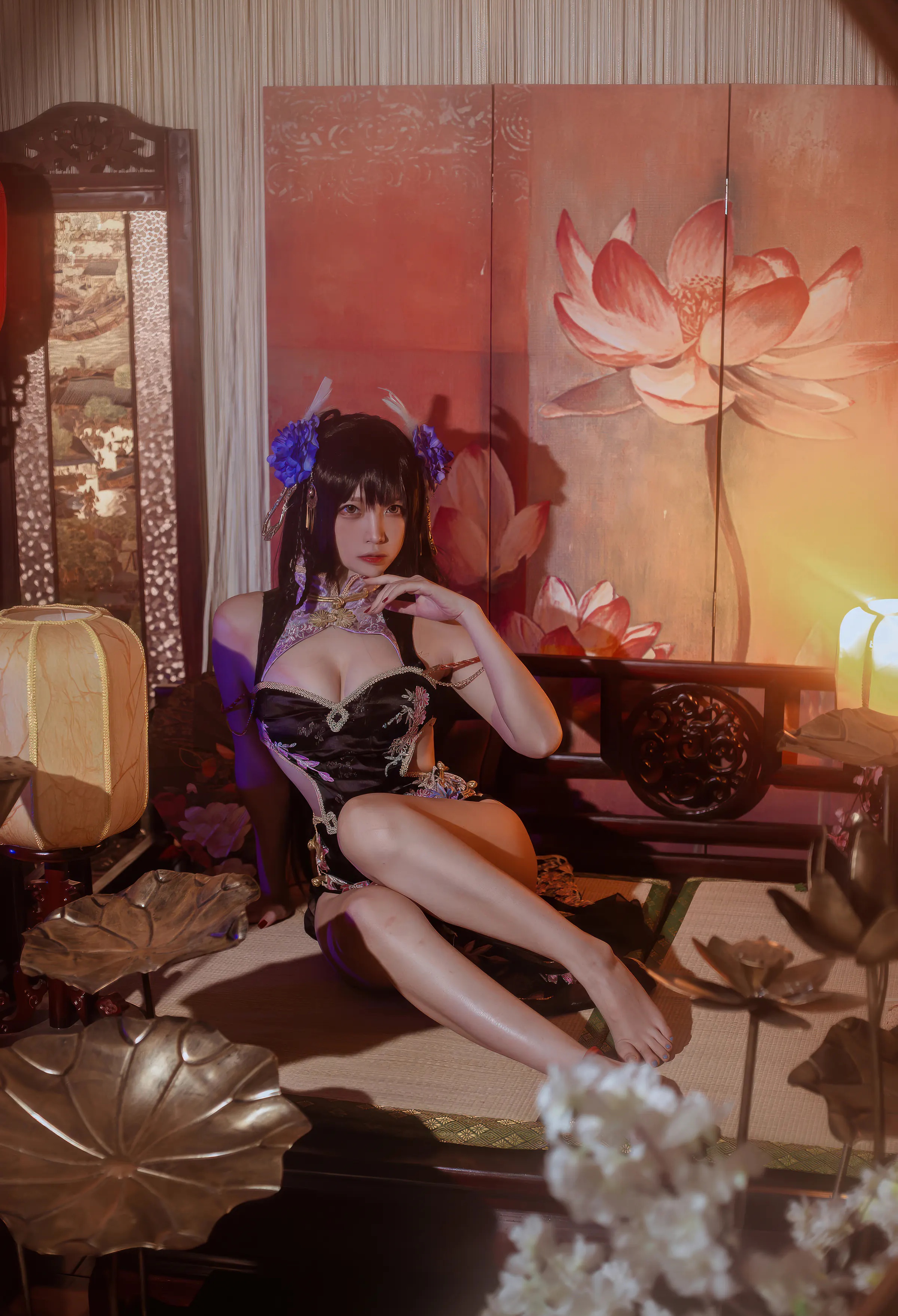 Coser美女_二佐nisa_No.191 &ndash; 碧蓝航线 比叡鲟旗袍 [24P]-看套图