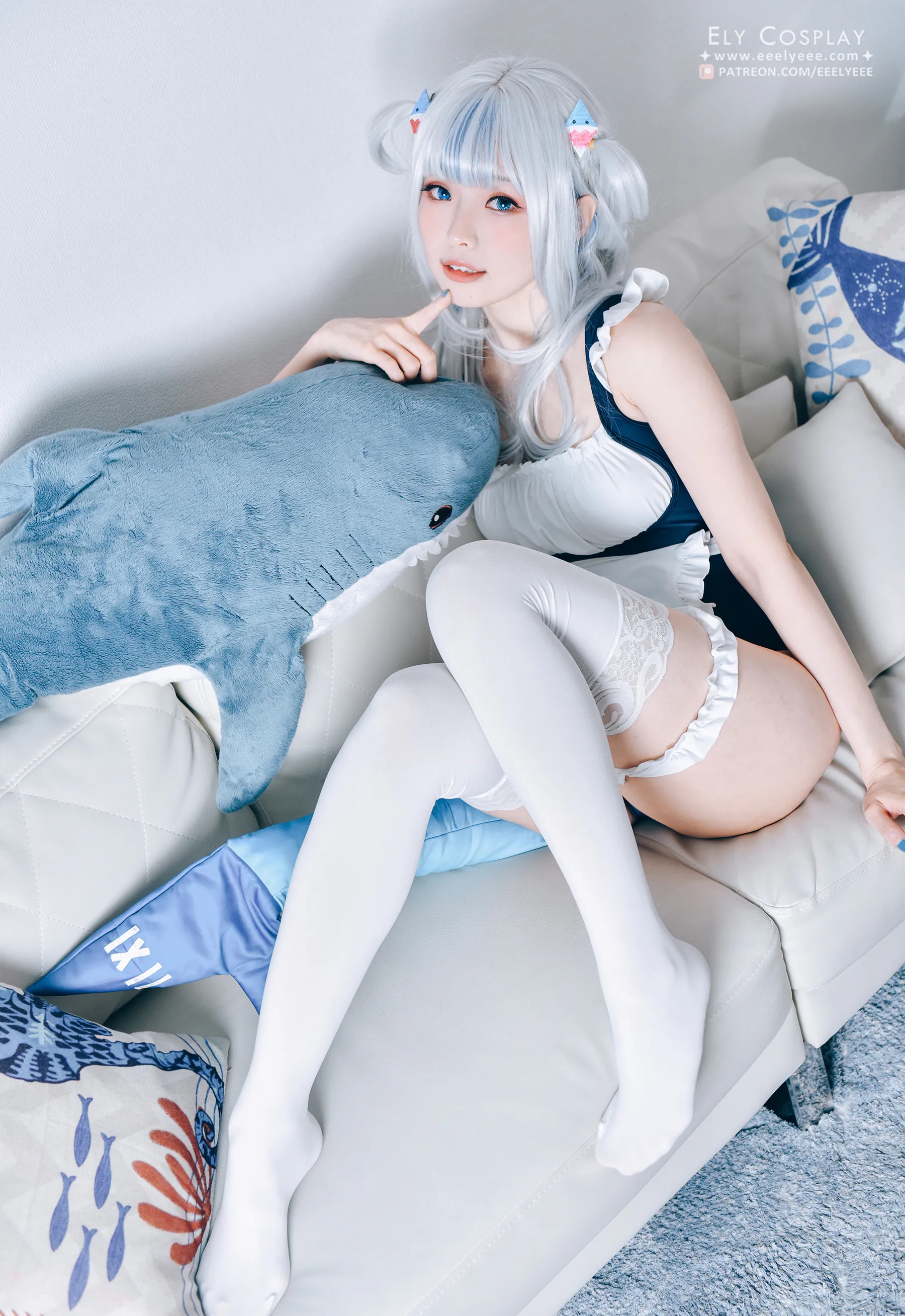 Coser妹子_ElyEE子_No.071 噶呜&middot;古拉(小鲨鲨) 泳装 主题写真 [19P]Xiuren秀人写真高清美女套图写真下载-看套图看套图