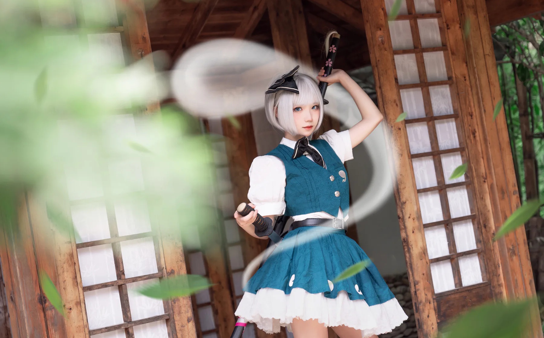 动漫博主_花柒hana_No.024 &ndash; 魂魄妖梦cos夏版 主题写真 [15P]Xiuren秀人写真高清美女套图写真下载-看套图看套图