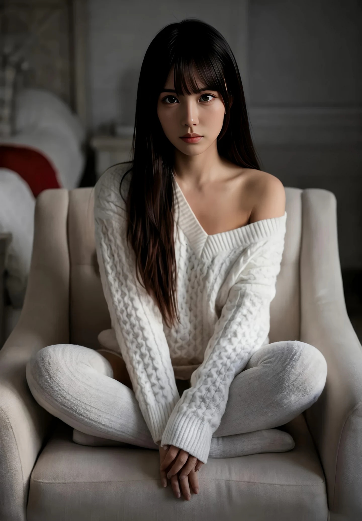 AIG美女_No.535_芭喜mila_白色毛衣 主题写真 [69+1P]-看套图