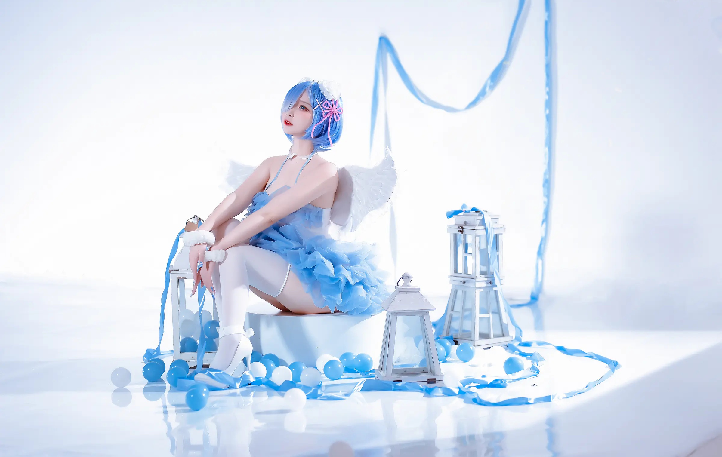 Coser美女_二佐nisa_No.124 &ndash; 蕾姆天使 主题写真 [15P]Xiuren秀人写真高清美女套图写真下载-看套图看套图
