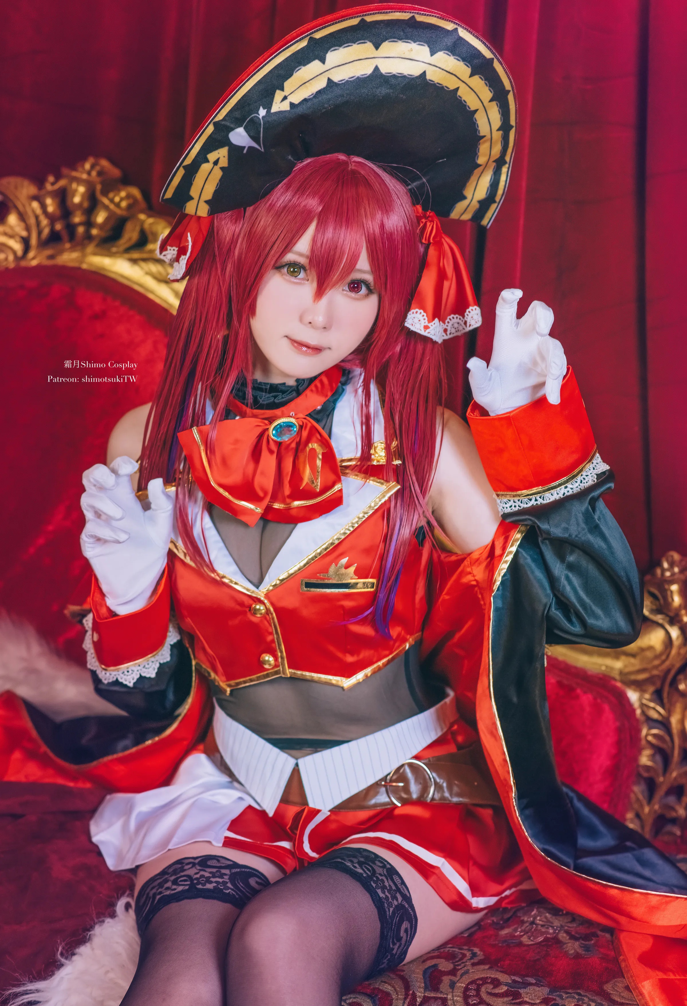 Coser美女_霜月shimo_No.086 &ndash; Houshou Marine [18P]Xiuren秀人写真高清美女套图写真下载-看套图看套图