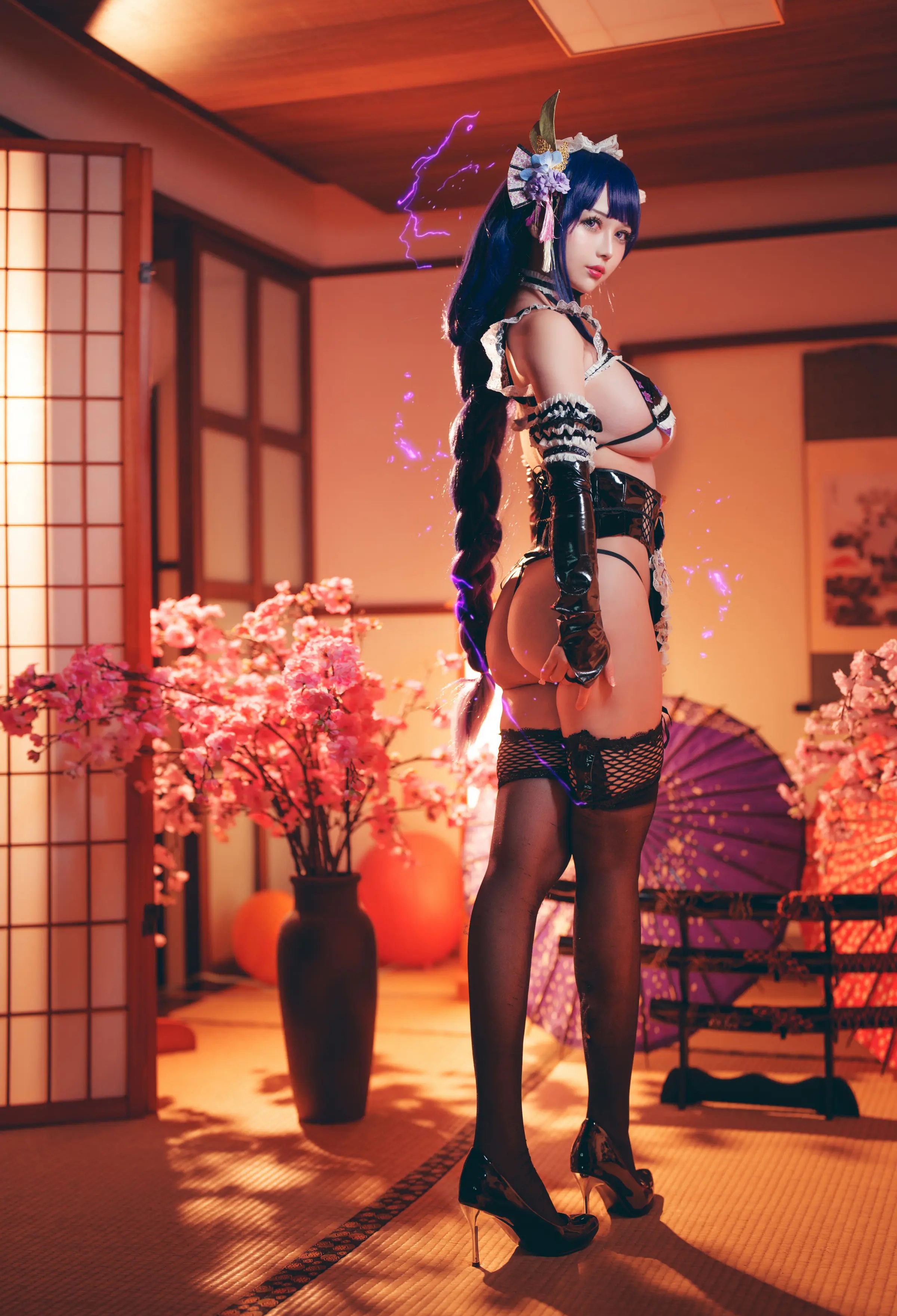 台湾Coser美女_沖田凜花Rinka_No.067 &ndash; Raiden Shogun Maid [30P]Xiuren秀人写真高清美女套图写真下载-看套图看套图