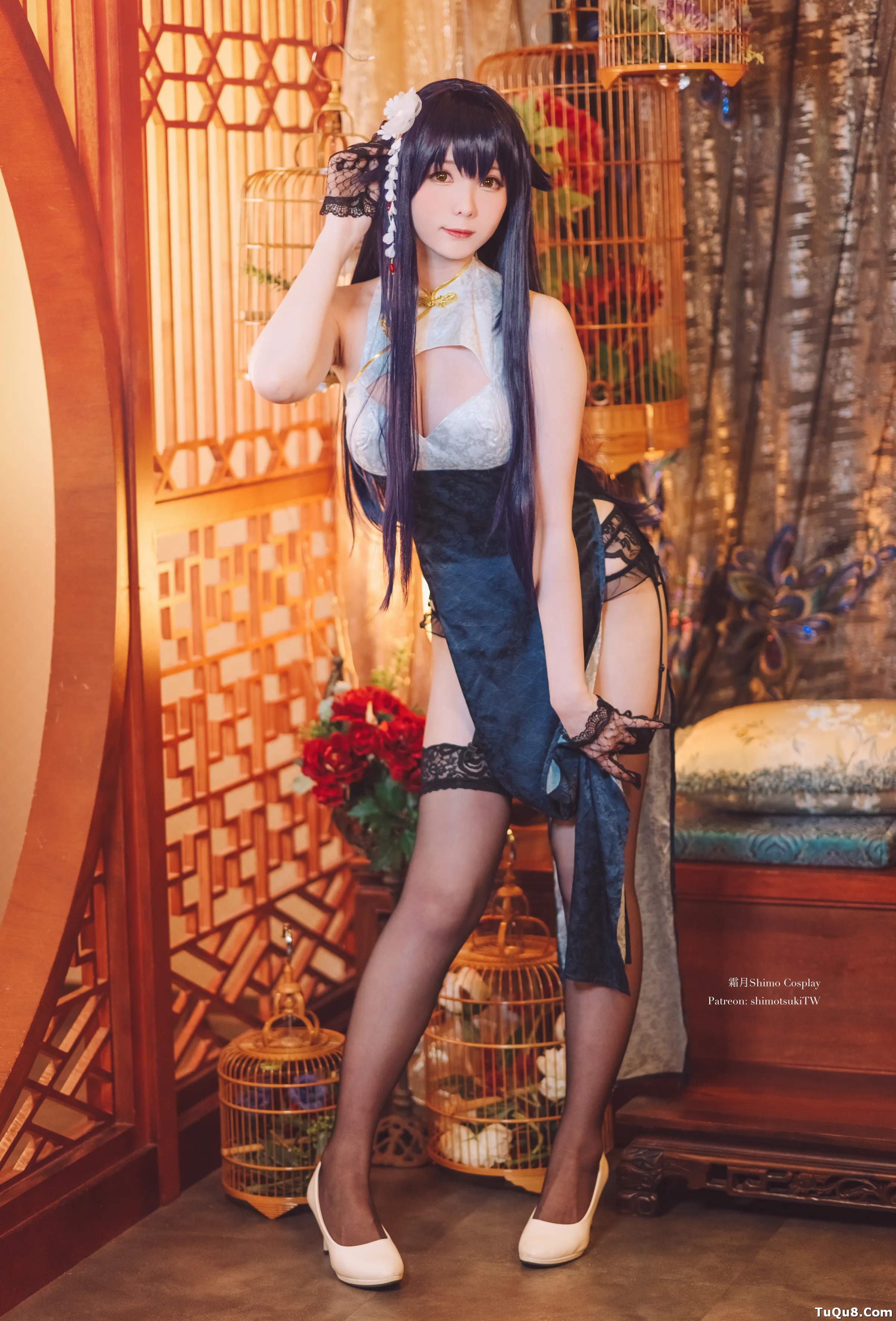 Coser美女_霜月shimo_No.047 &ndash; 碧蓝航线 吾妻旗袍 主题写真 [12P]Xiuren秀人写真高清美女套图写真下载-看套图看套图