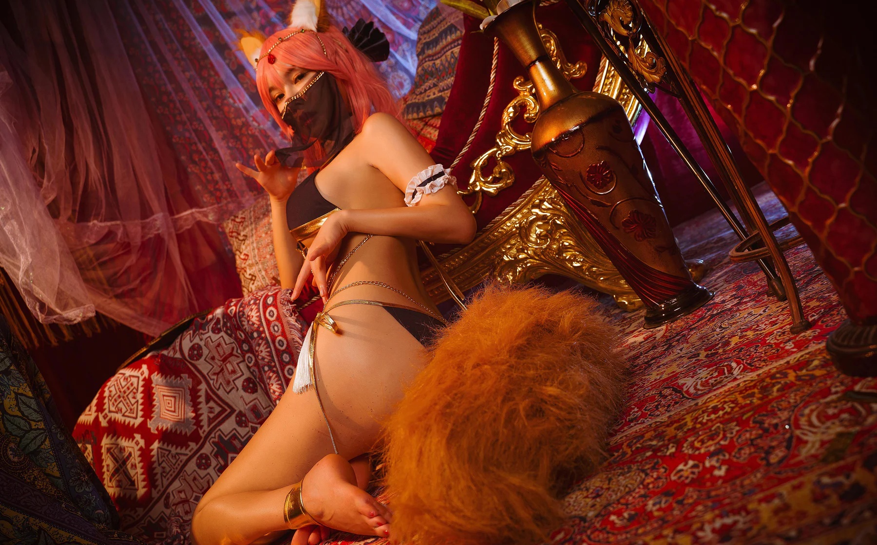 动漫博主_亚马逊鲶鱼_No.028 &ndash; FGO 玉藻前异域舞娘 主题写真 [10P]-看套图