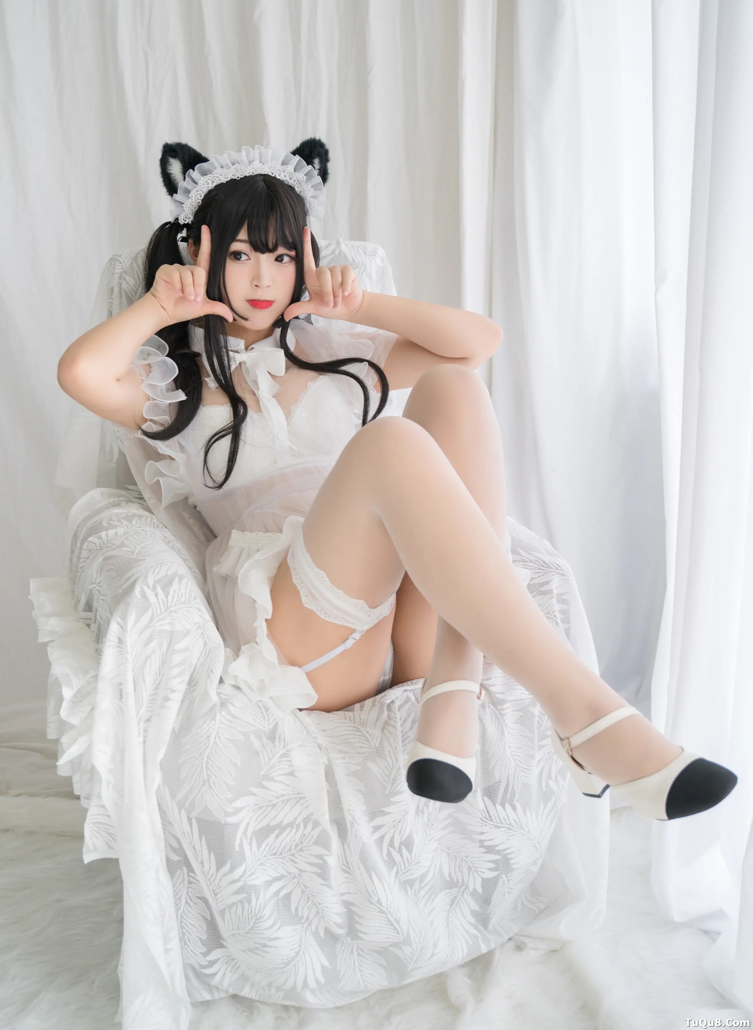 萌系小姐姐_白烨烨_No.059 &ndash; 白猫透明女仆 主题写真 [70P]Xiuren秀人写真高清美女套图写真下载-看套图看套图