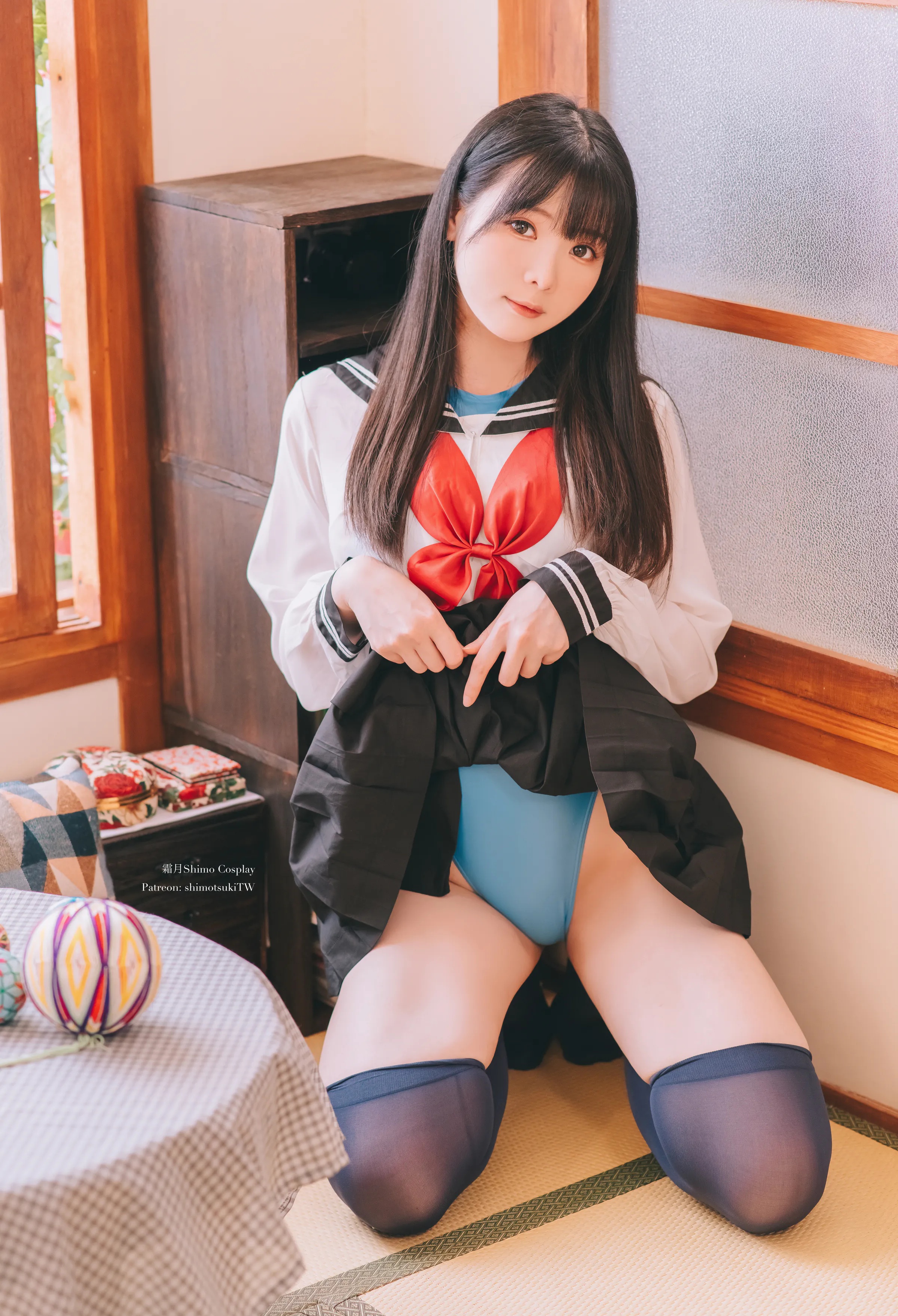 Coser美女_霜月shimo_No.091 &ndash; Swimsuit X Sailor 主题写真 [23P]-看套图