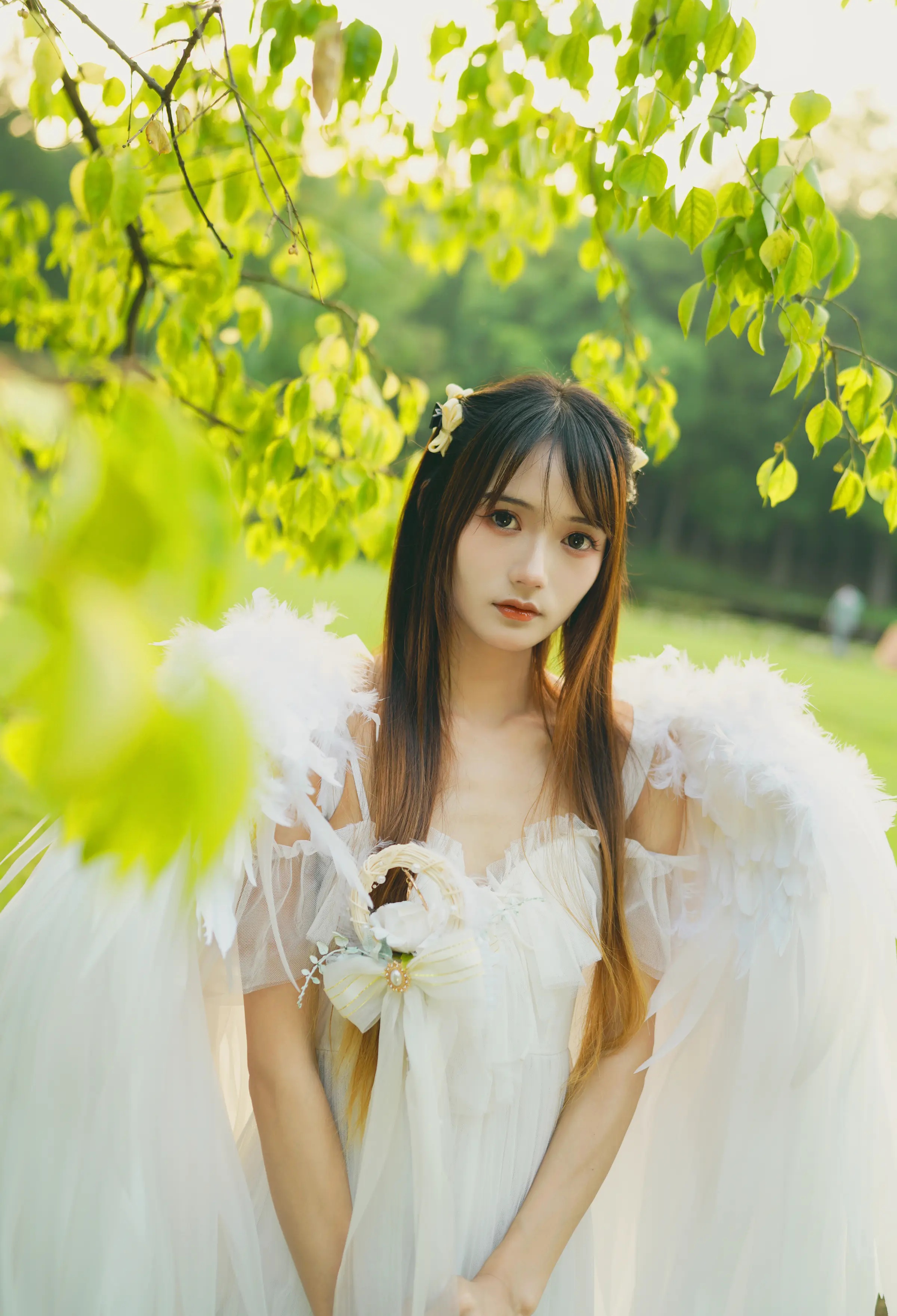 颜值博主_兔子Zzz不吃胡萝卜_No.146 &ndash; 林中天使 主题写真 [37P]-看套图