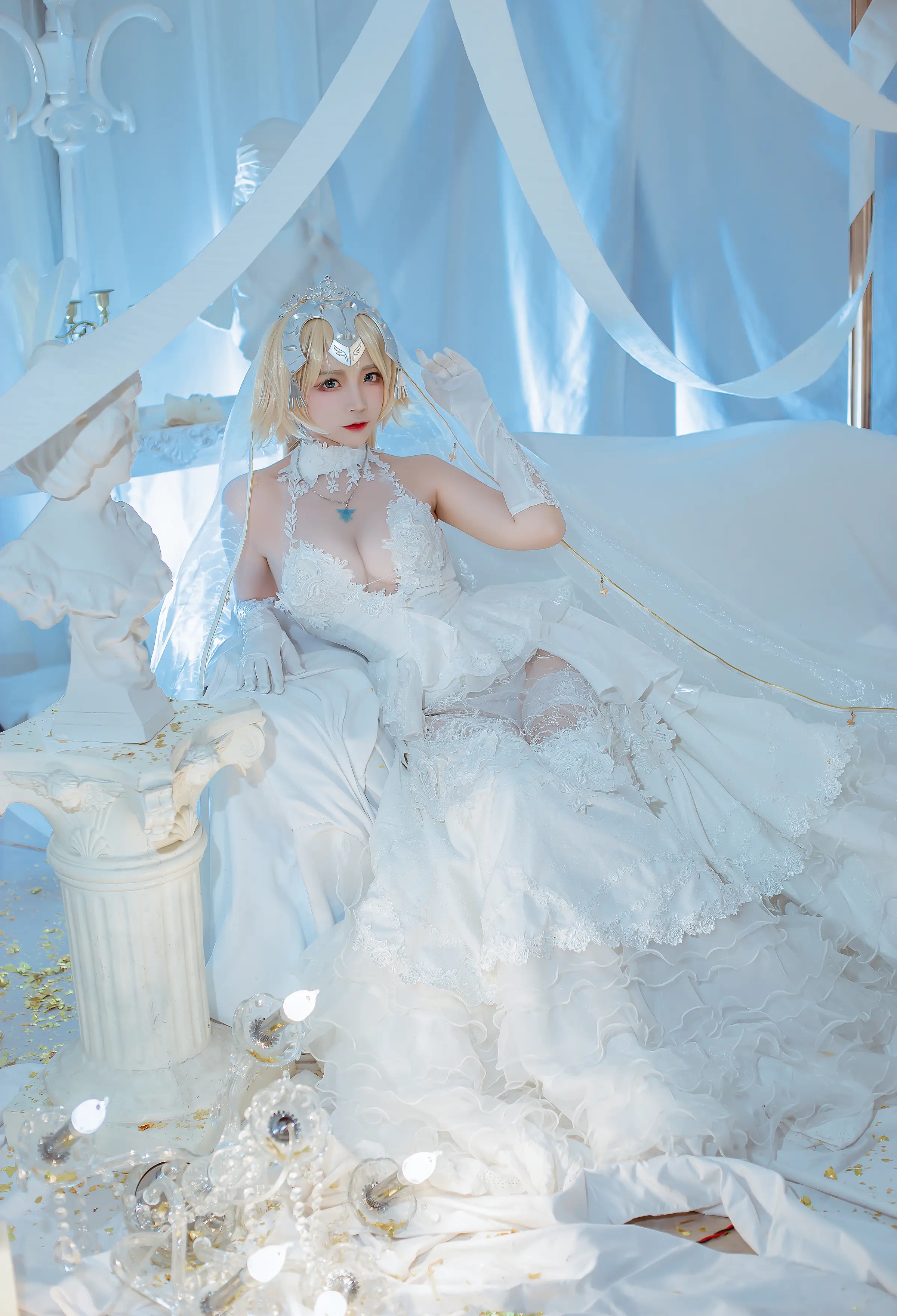 Coser美女_二佐nisa_No.127 &ndash; fate贞德花嫁 主题写真 [12P]Xiuren秀人写真高清美女套图写真下载-看套图看套图