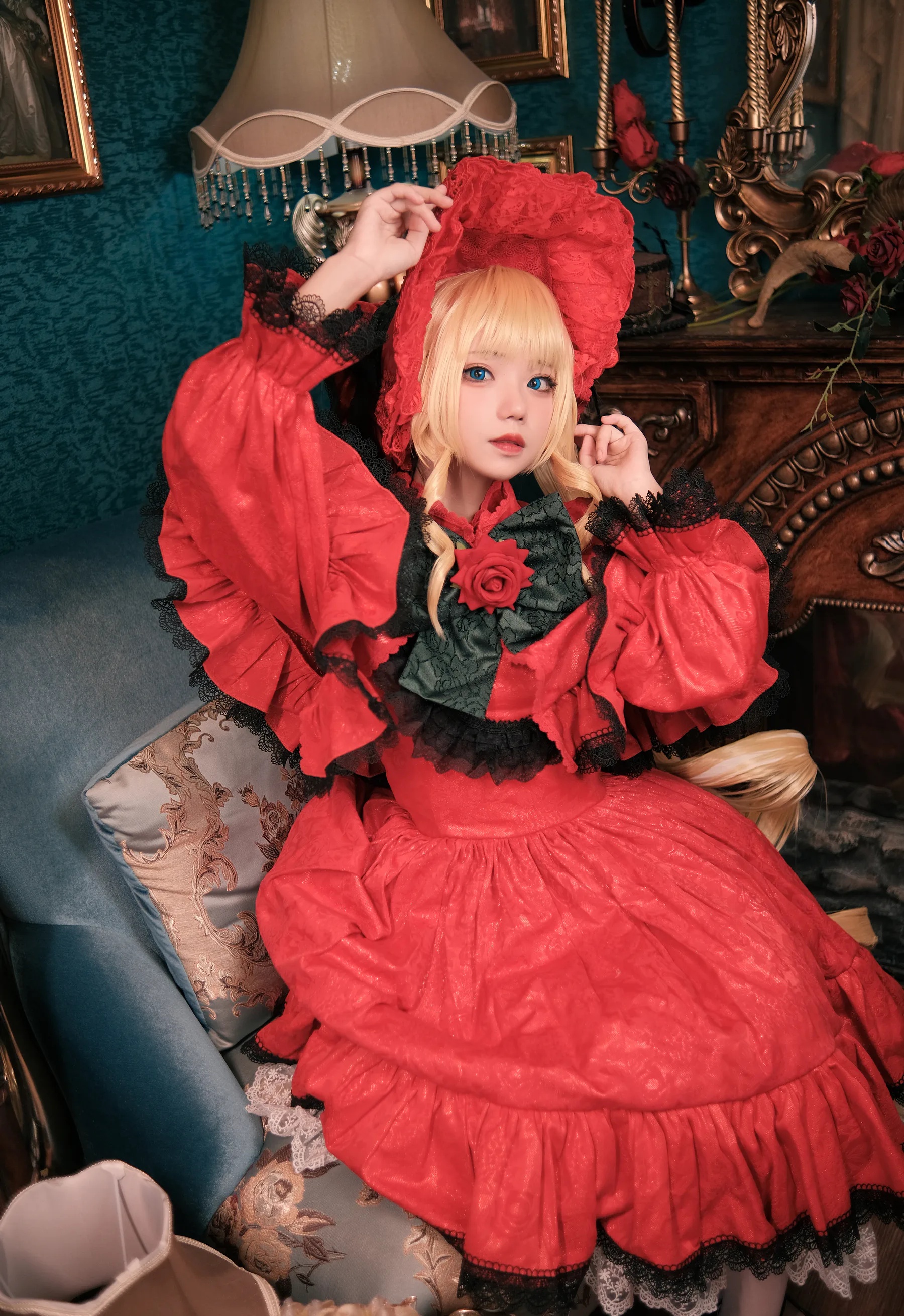 动漫博主_花柒hana_No.018 &ndash; 蔷薇少女真红 主题写真 [13P]Xiuren秀人写真高清美女套图写真下载-看套图看套图
