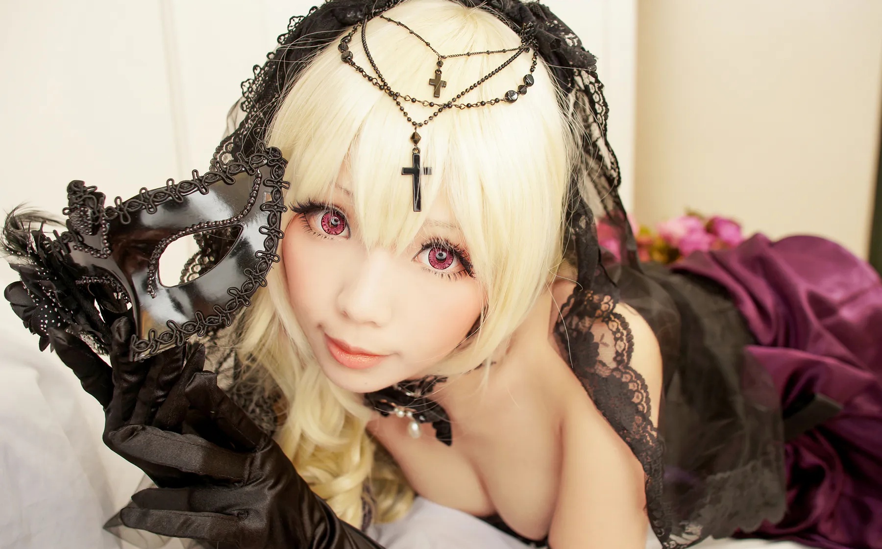 Coser妹子_ElyEE子_No.031 修女假面 主题写真 [45P]Xiuren秀人写真高清美女套图写真下载-看套图看套图