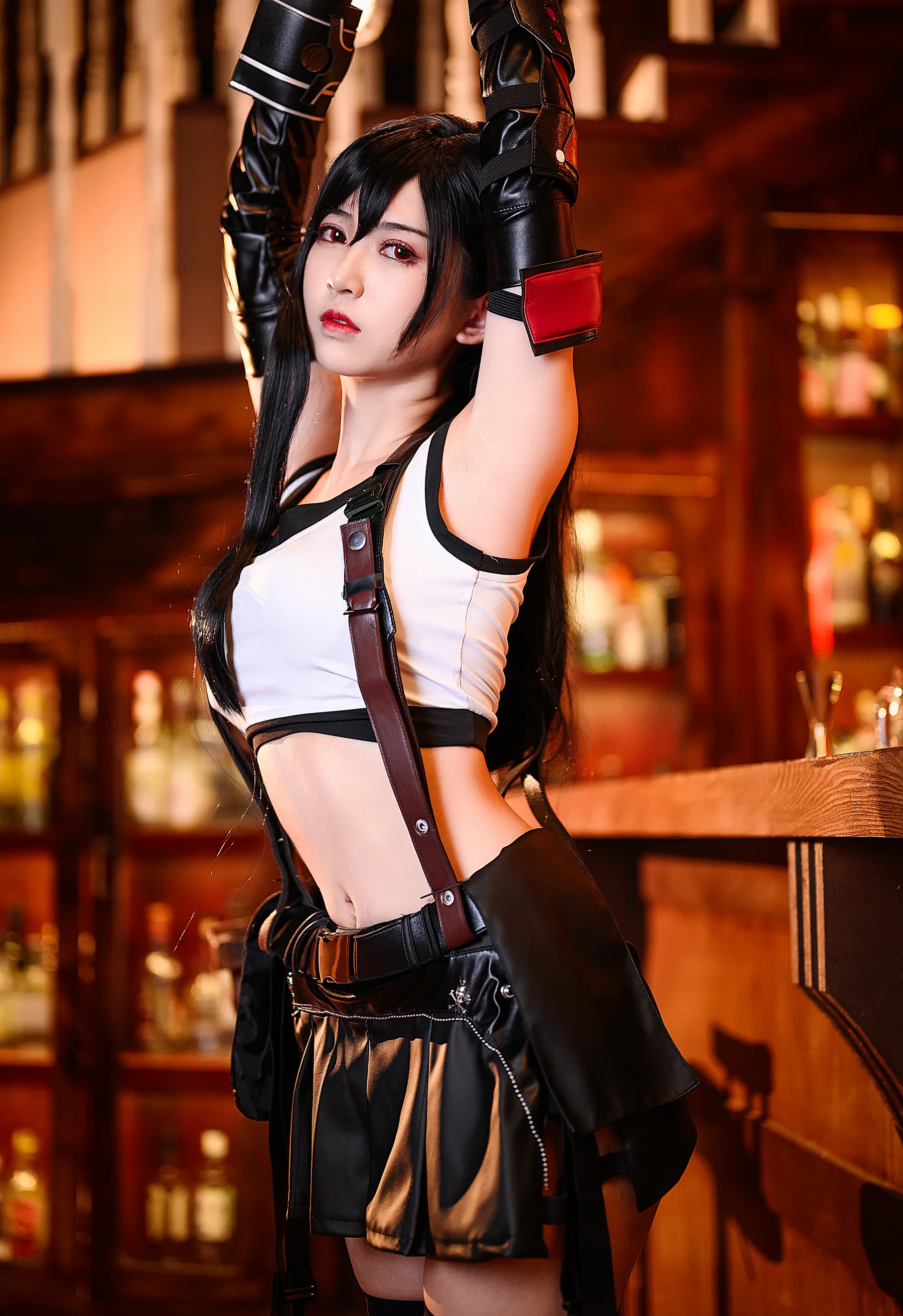 动漫博主_鳗鱼霏儿_No.090 蒂法战斗服 主题写真 [21P]Xiuren秀人写真高清美女套图写真下载-看套图看套图