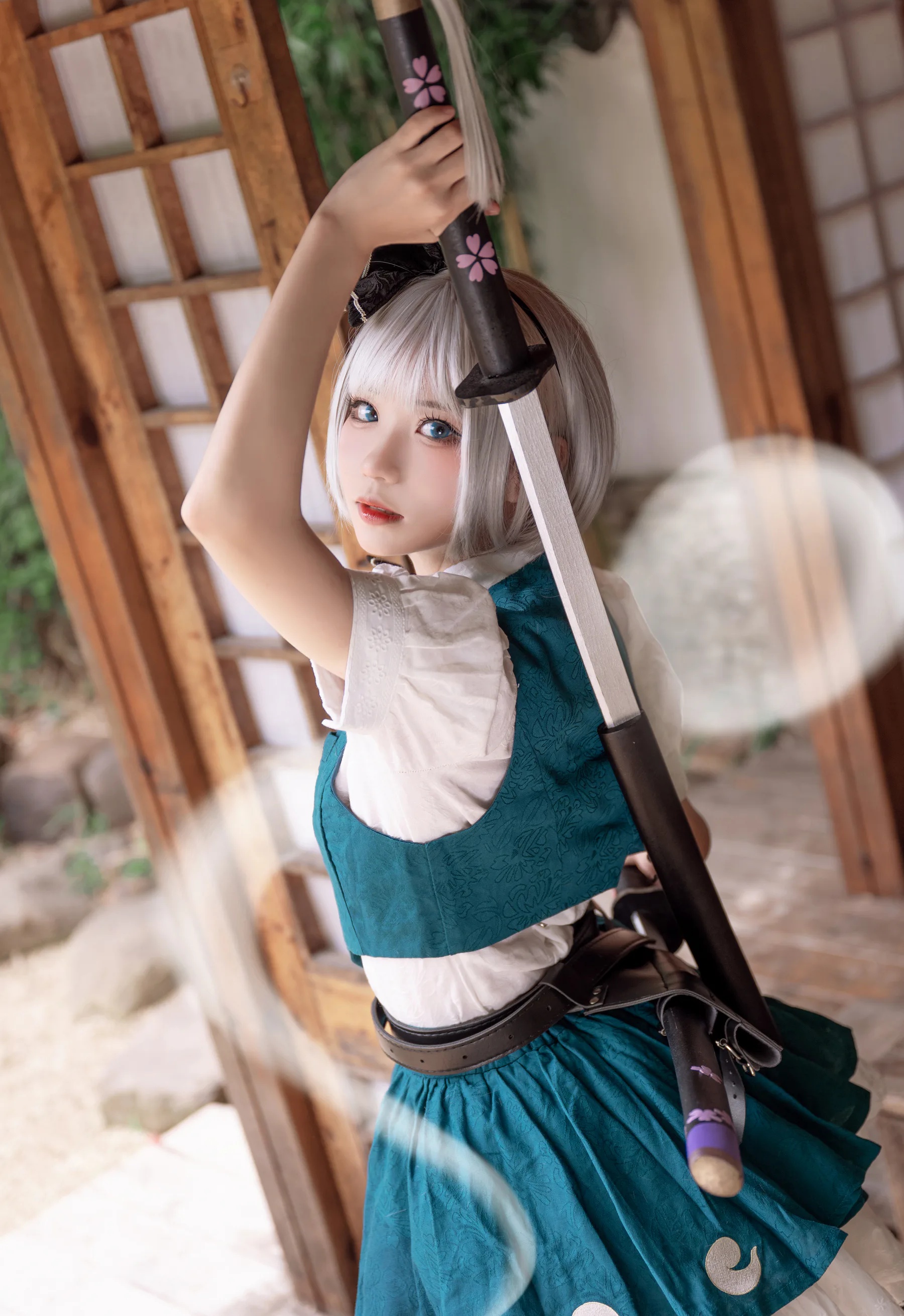 动漫博主_花柒hana_No.024 &ndash; 魂魄妖梦cos夏版 主题写真 [15P]Xiuren秀人写真高清美女套图写真下载-看套图看套图