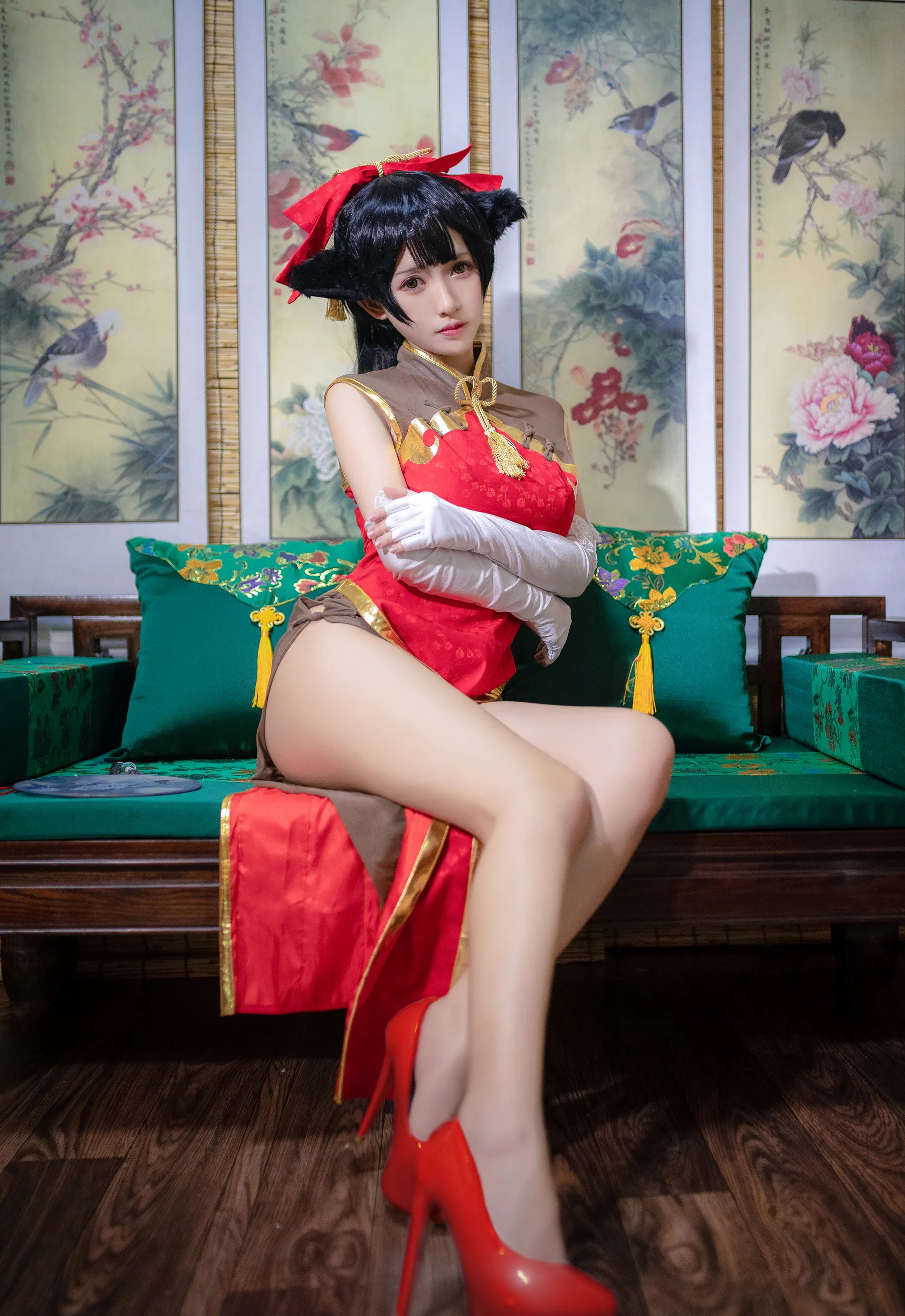 动漫博主_鳗鱼霏儿_No.044 碧蓝华裳 高雄 主题写真 [12P]Xiuren秀人写真高清美女套图写真下载-看套图看套图