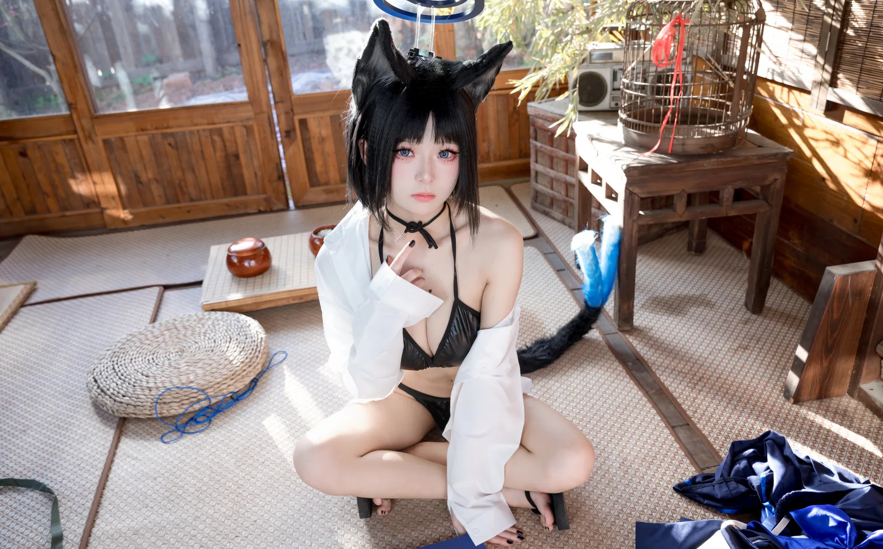 人气Coser美女_九柒喵_No.023 桔梗衬衫 主题写真 [10P]Xiuren秀人写真高清美女套图写真下载-看套图看套图