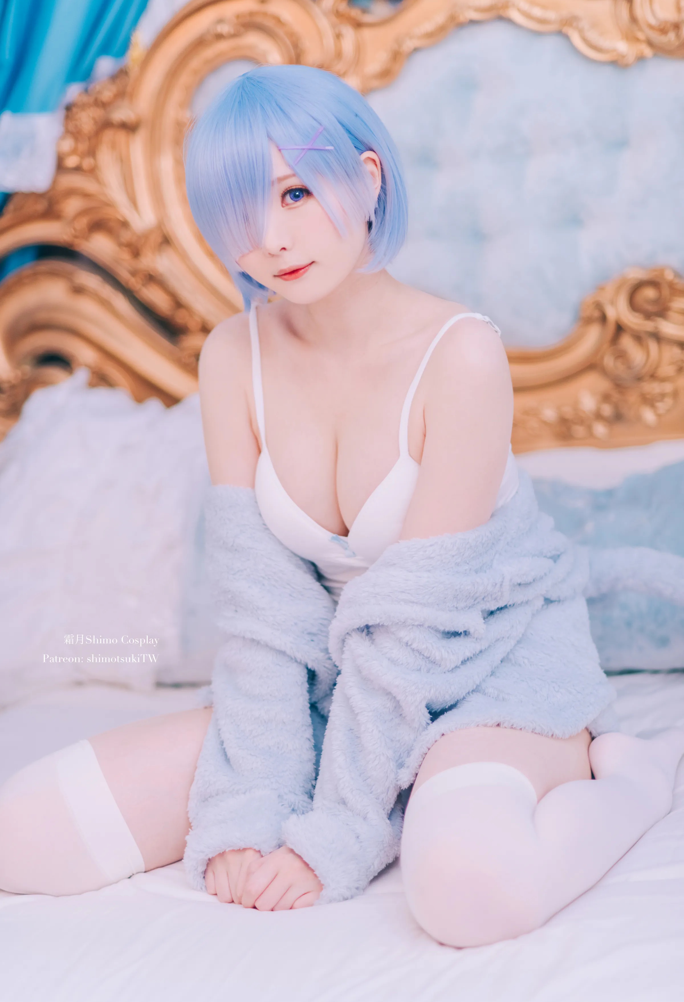 Coser美女_霜月shimo_No.051 &ndash; 雷姆猫咪装 主题写真 [16P]Xiuren秀人写真高清美女套图写真下载-看套图看套图