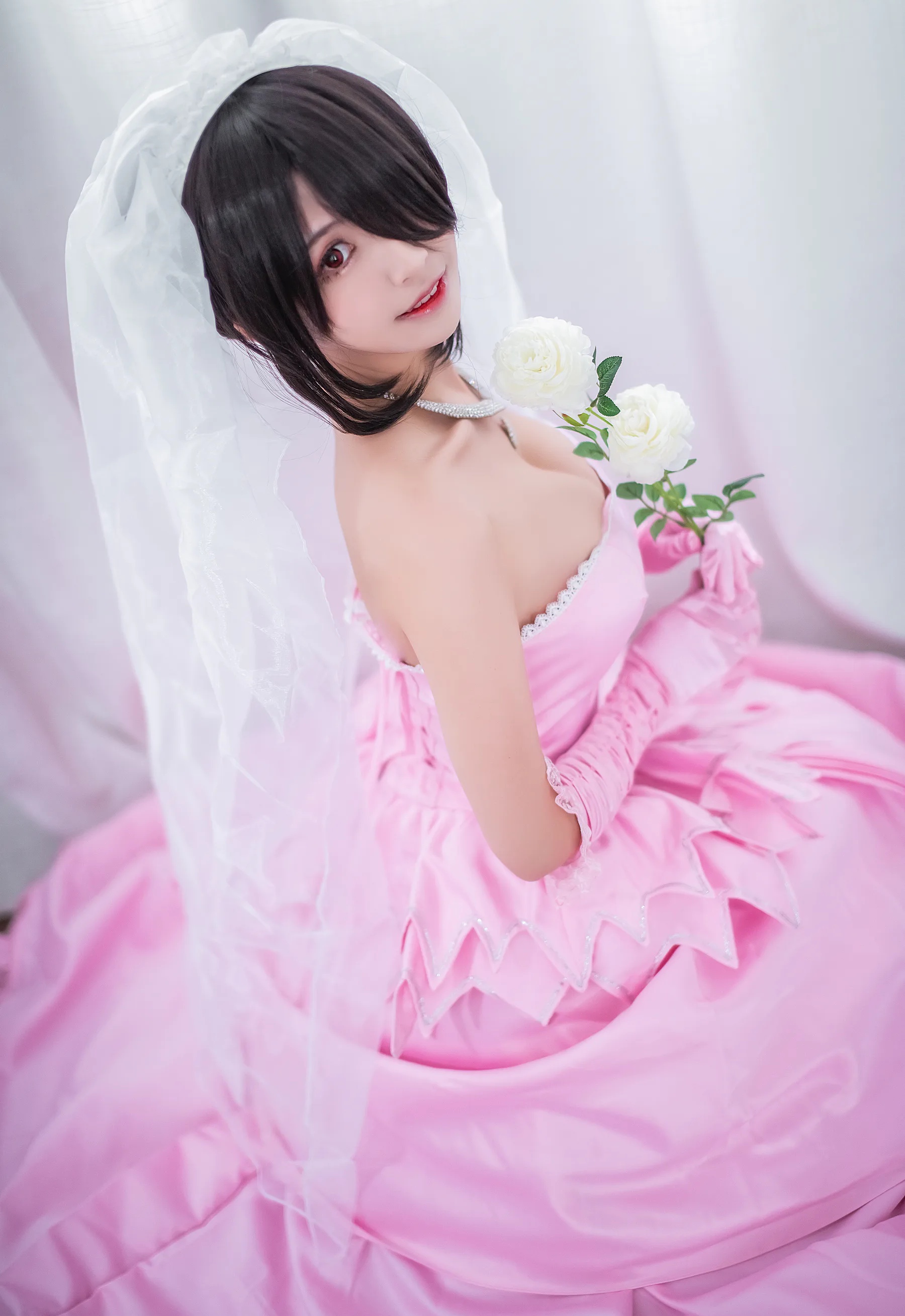 动漫博主_鳗鱼霏儿_No.050 狂三 婚纱 主题写真 [14P]Xiuren秀人写真高清美女套图写真下载-看套图看套图