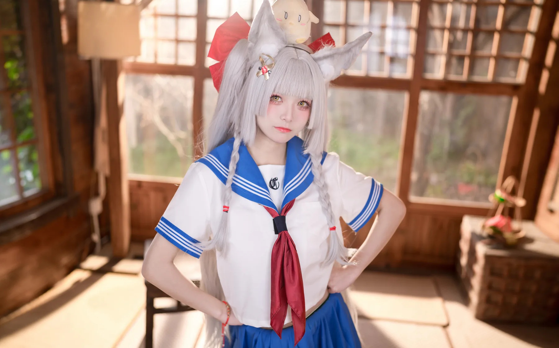 人气Coser美女_九柒喵_No.022 朝凪 JK (碧蓝航线) 主题写真 [37P]Xiuren秀人写真高清美女套图写真下载-看套图看套图
