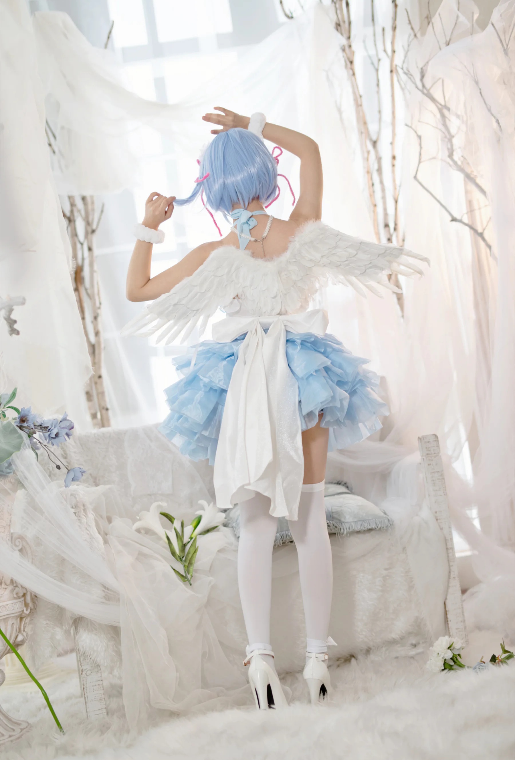 动漫博主_花柒hana_No.001 &ndash; 蕾姆大天使 主题写真 [19P]Xiuren秀人写真高清美女套图写真下载-看套图看套图