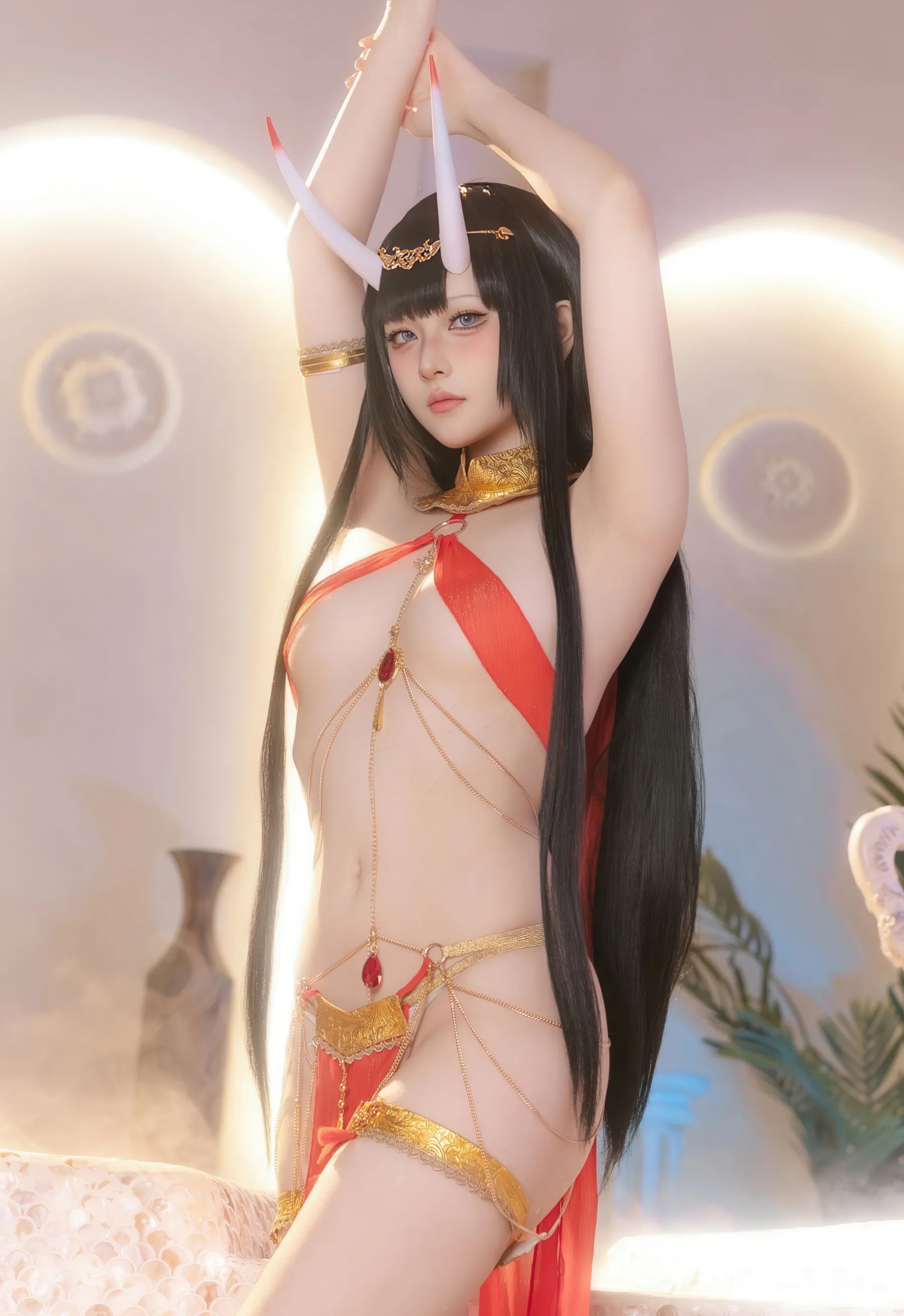 动漫博主_屿鱼Yukako_No.065 &ndash; 碧蓝航线 能代 赤纱浴影 [80P]Xiuren秀人写真高清美女套图写真下载-看套图看套图