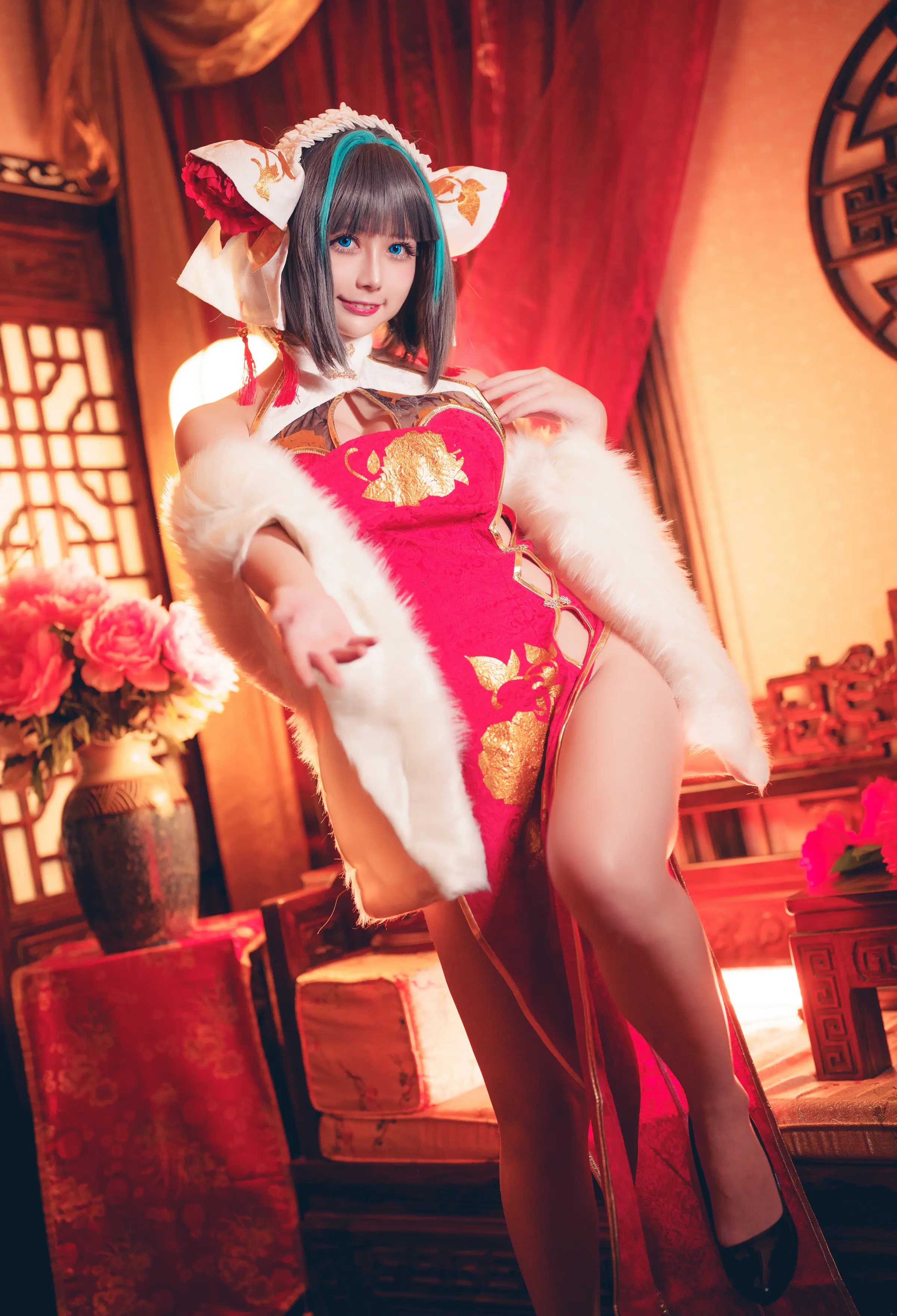 台湾Coser美女_沖田凜花Rinka_No.052 &ndash; Cheshire [15P]Xiuren秀人写真高清美女套图写真下载-看套图看套图