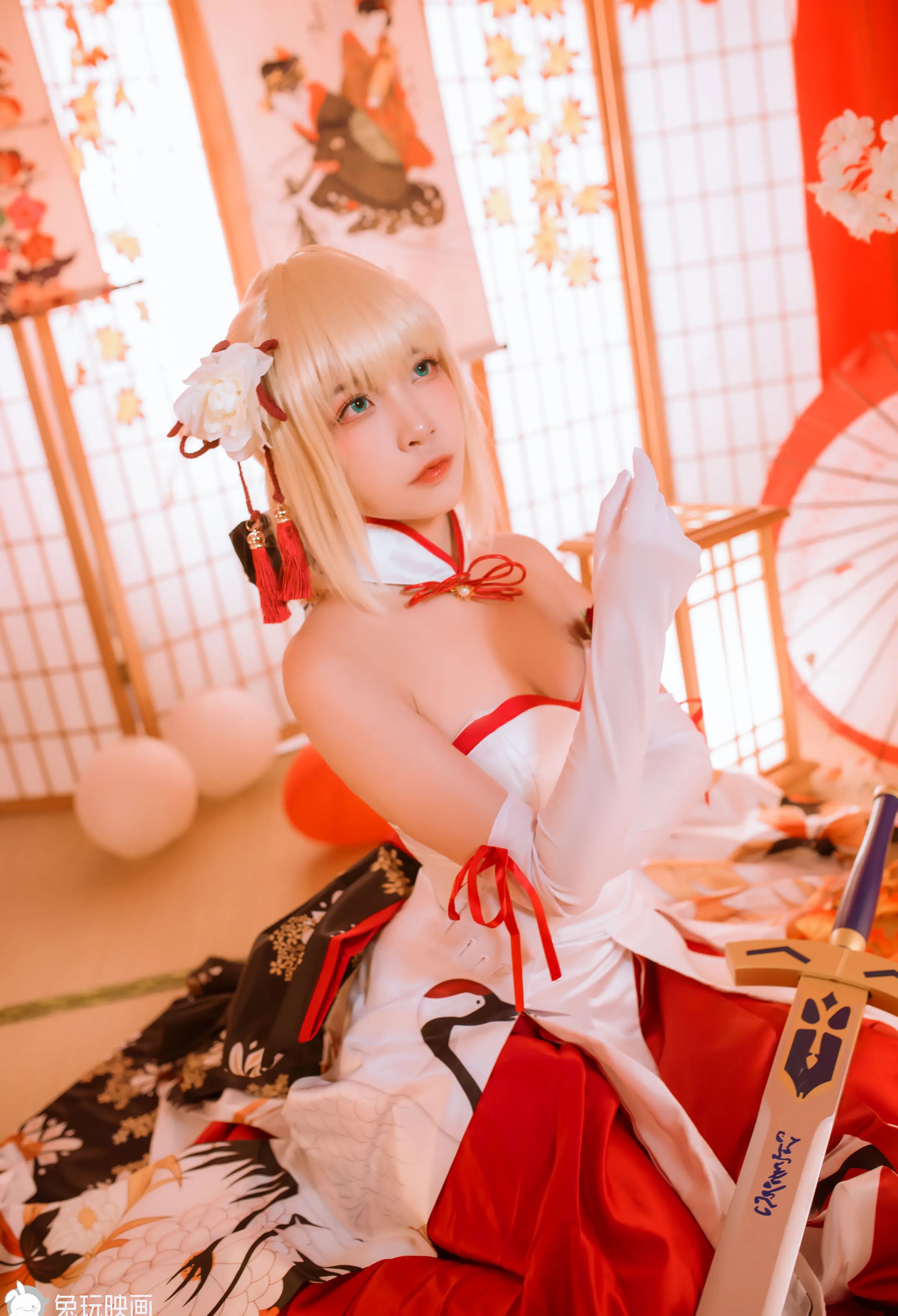 Coser美女_二佐nisa_No.126 &ndash; Saber 主题写真 [19P]Xiuren秀人写真高清美女套图写真下载-看套图看套图
