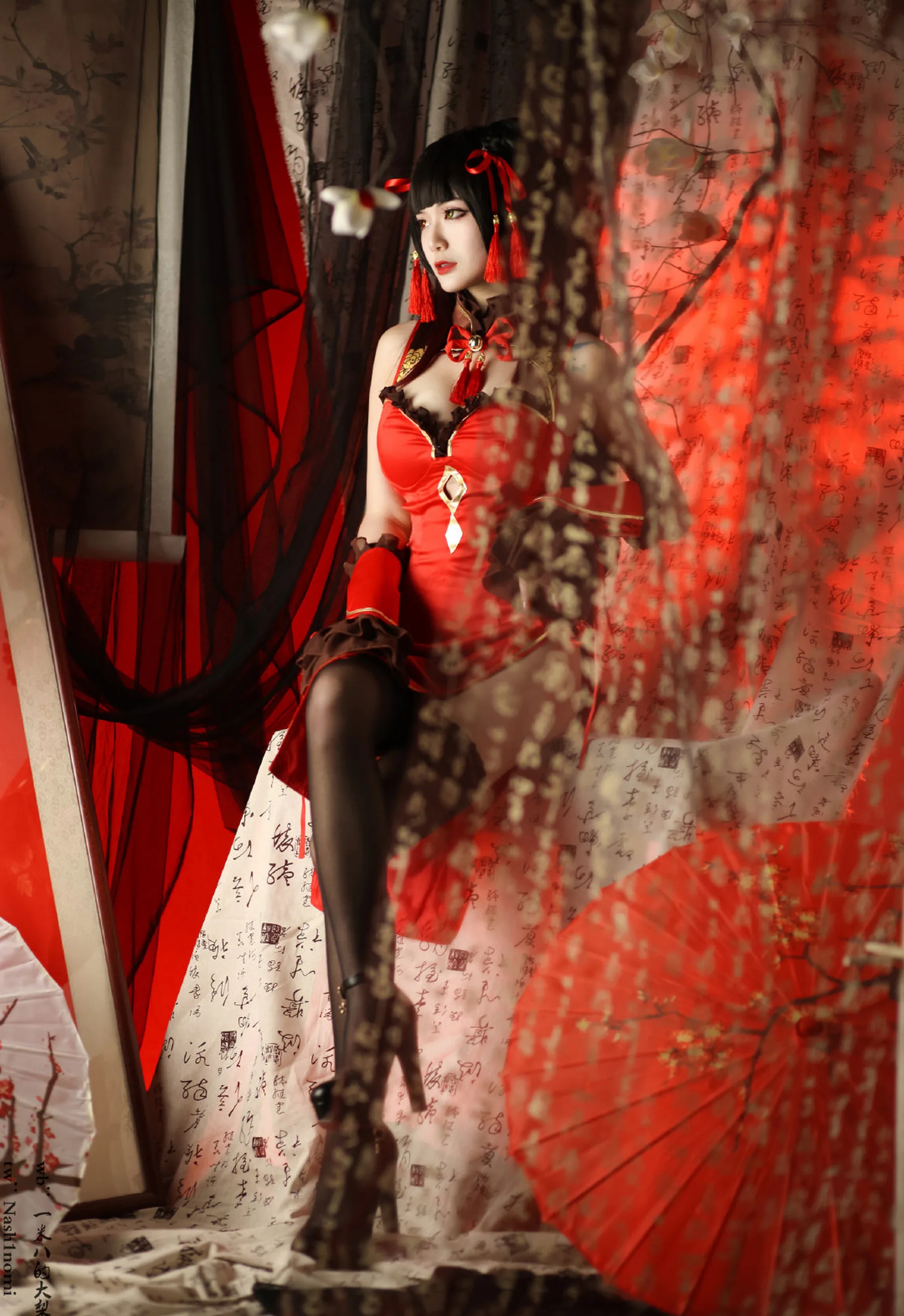 二次元博主_一米八的大梨子_No.008 时崎狂三新春旗袍 [12P]Xiuren秀人写真高清美女套图写真下载-看套图看套图